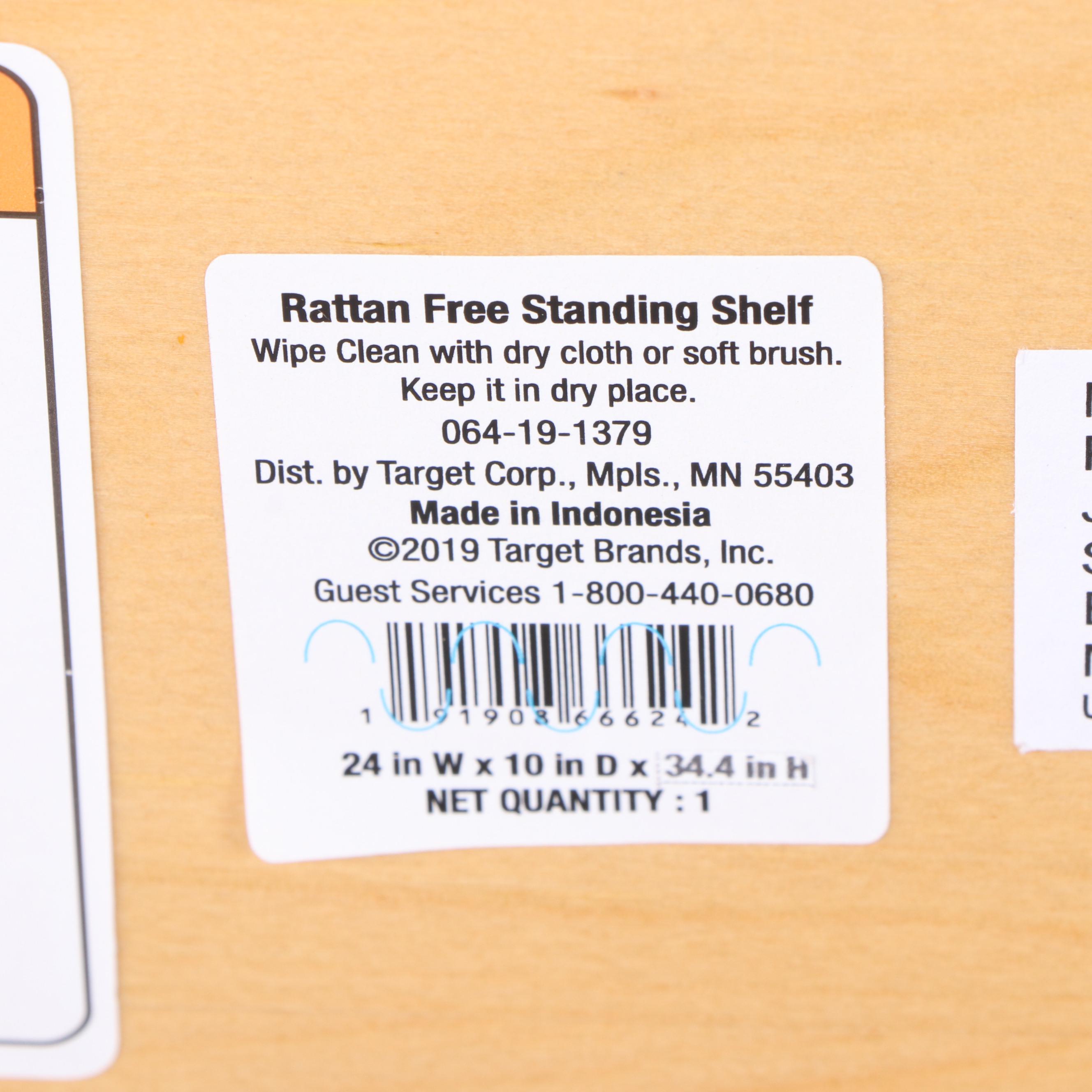 Opalhouse Rattan Freestanding Shelf in Tan EBTH