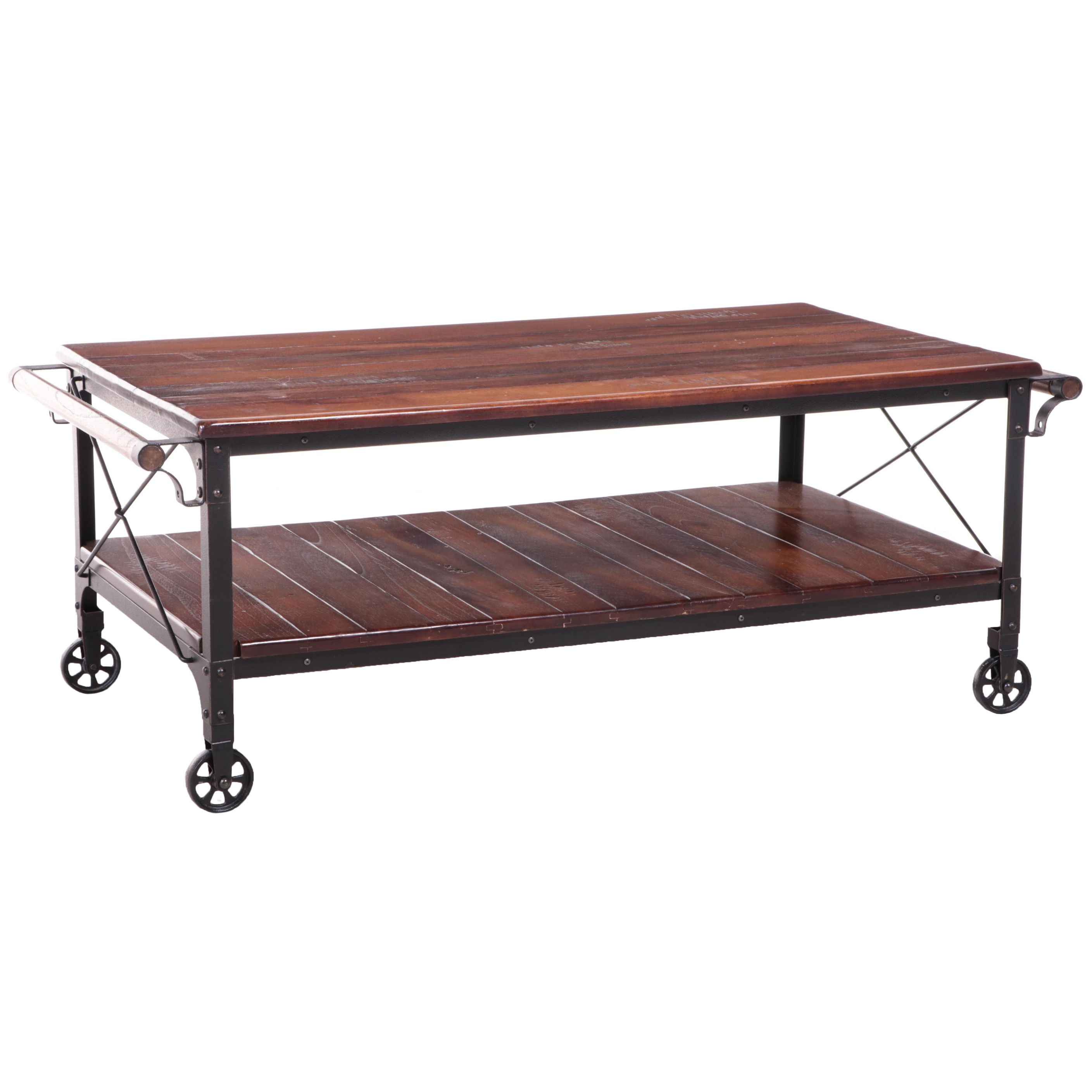 Industrial Style TwoTier "Factory Cart" Coffee Table EBTH