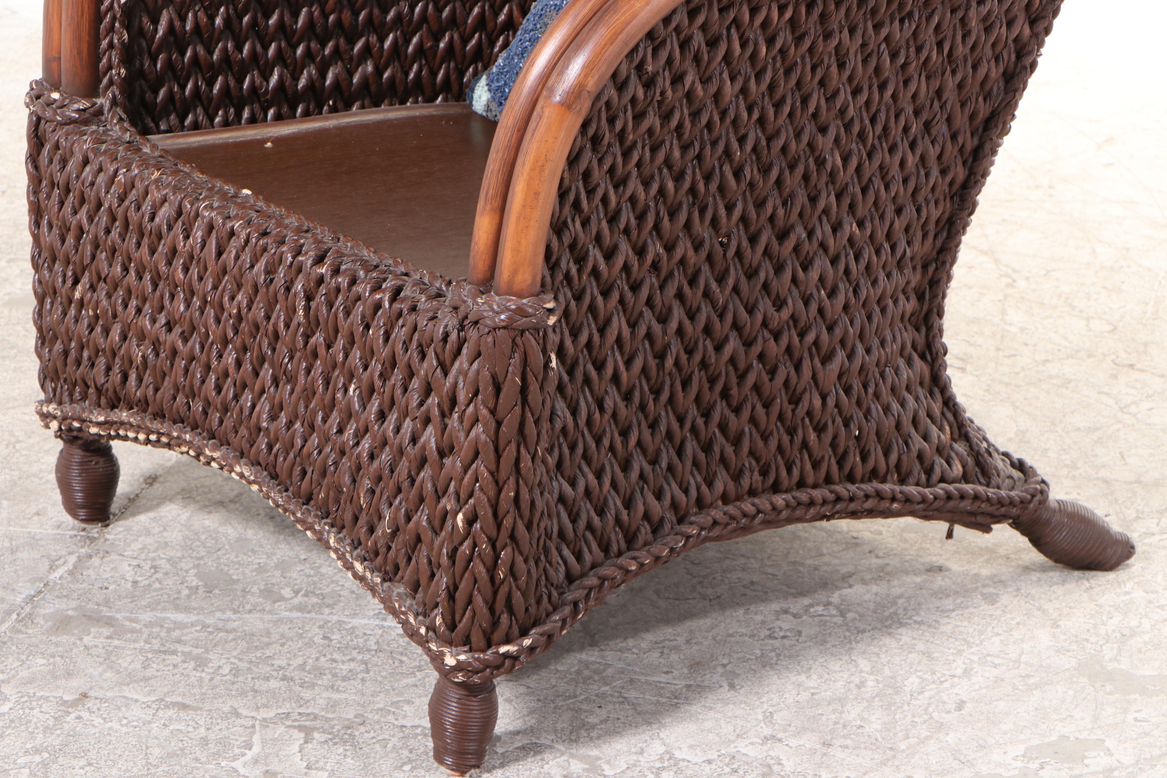 Pier 1 Imports Rattan and Wicker Patio Armchair EBTH