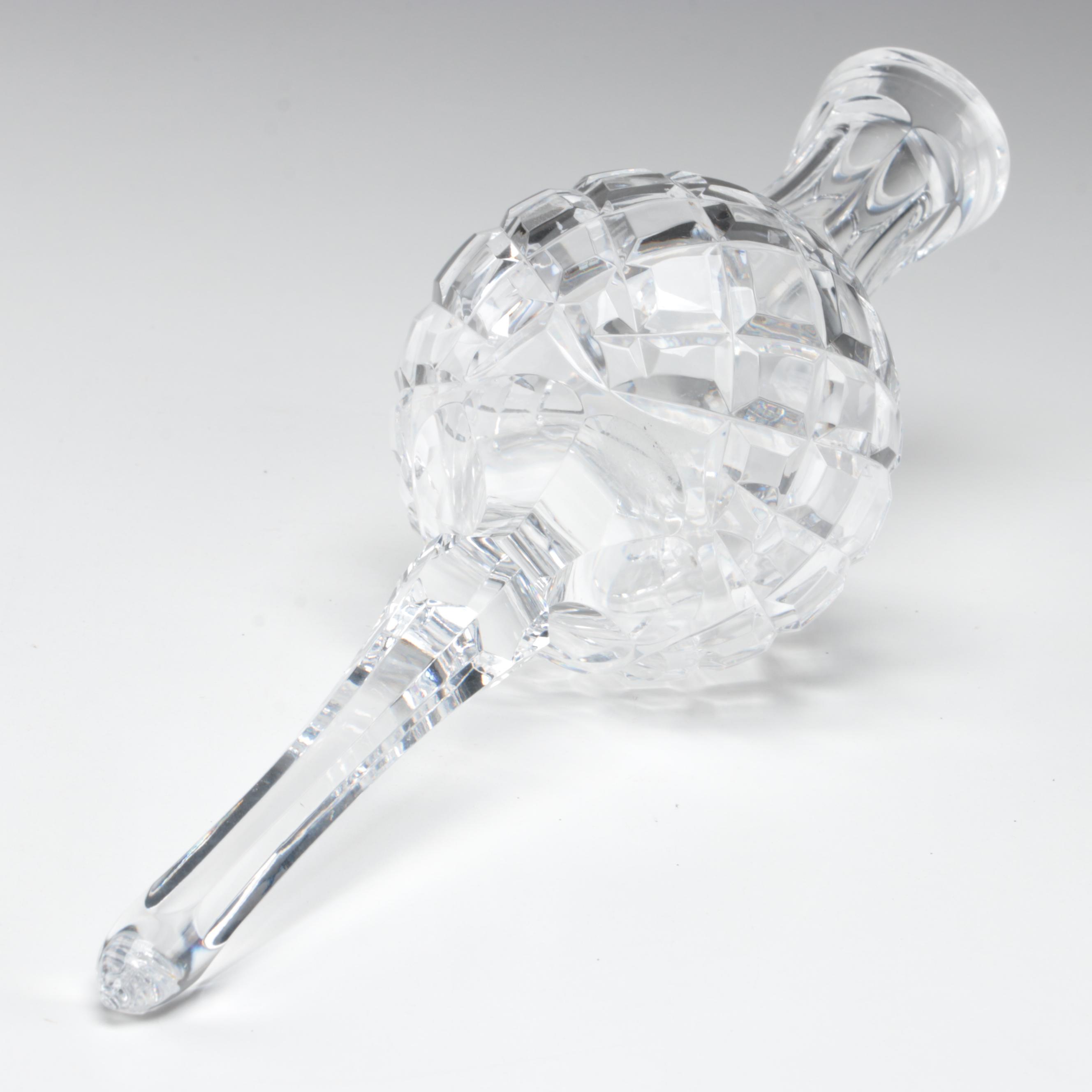 Waterford Crystal Christmas Tree Topper and Embellished Ornament EBTH