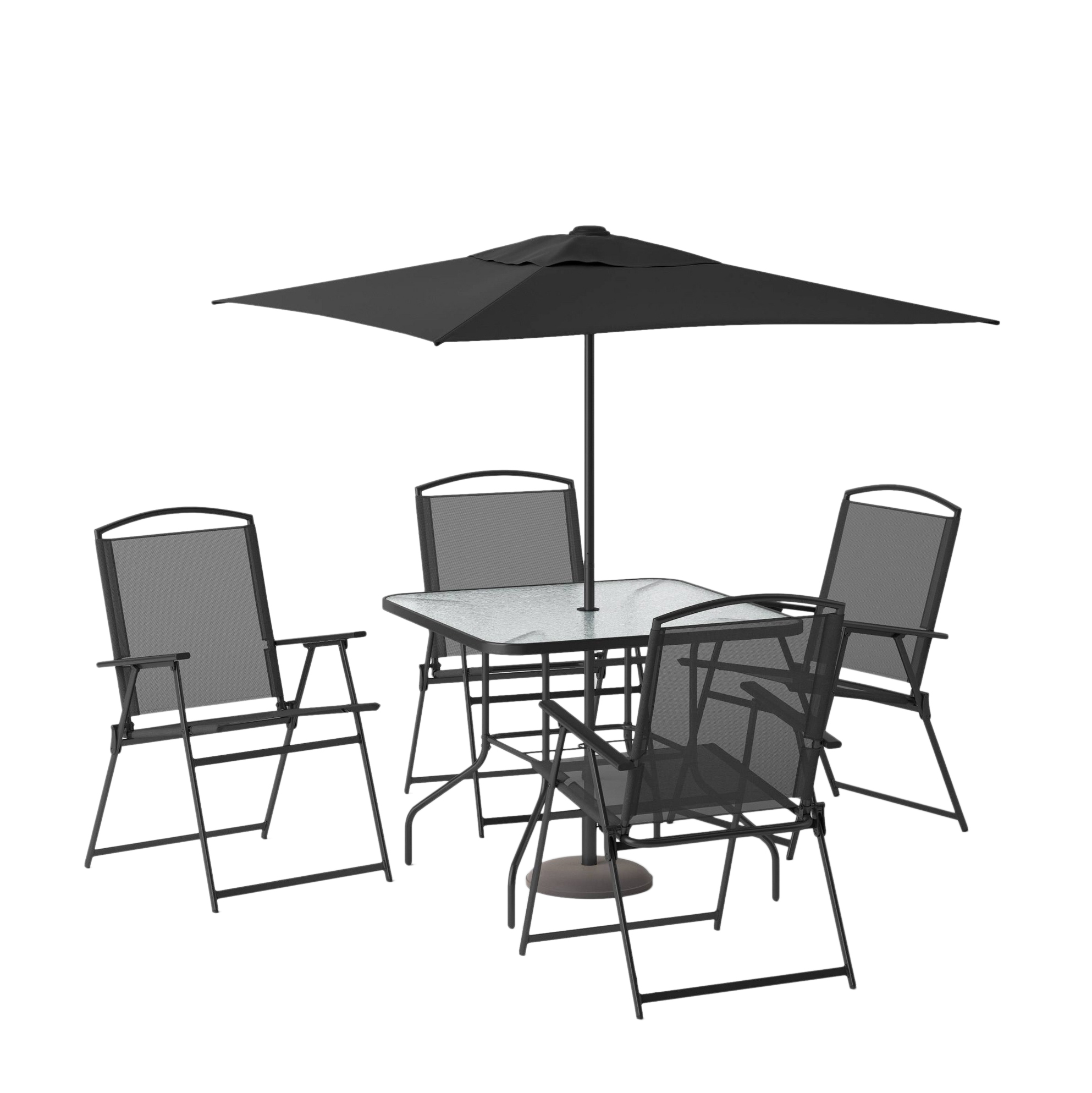 Room Essentials Sling Folding SixPiece Patio Dining Set EBTH