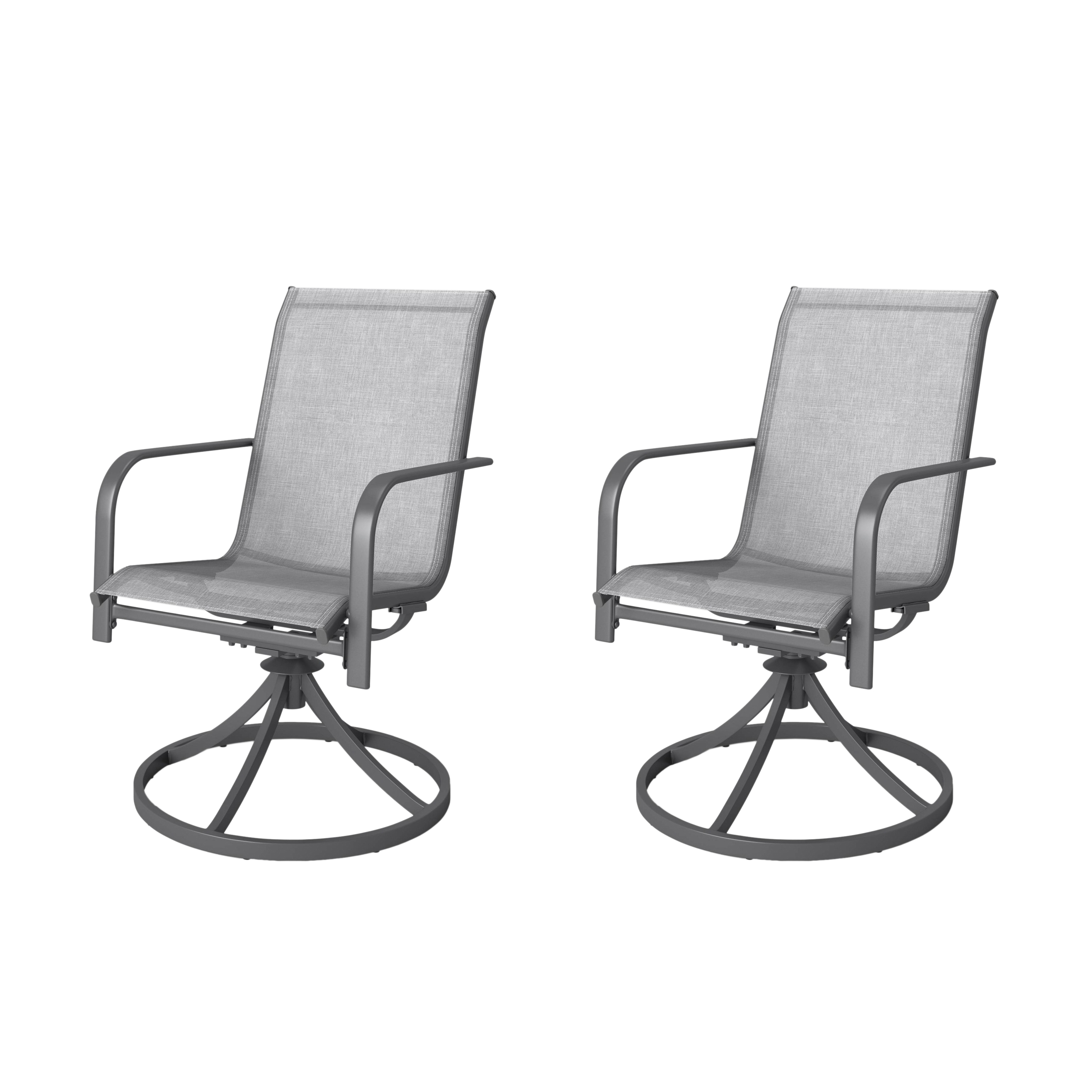 Two Room Essentials Sling Swivel Patio Chairs EBTH