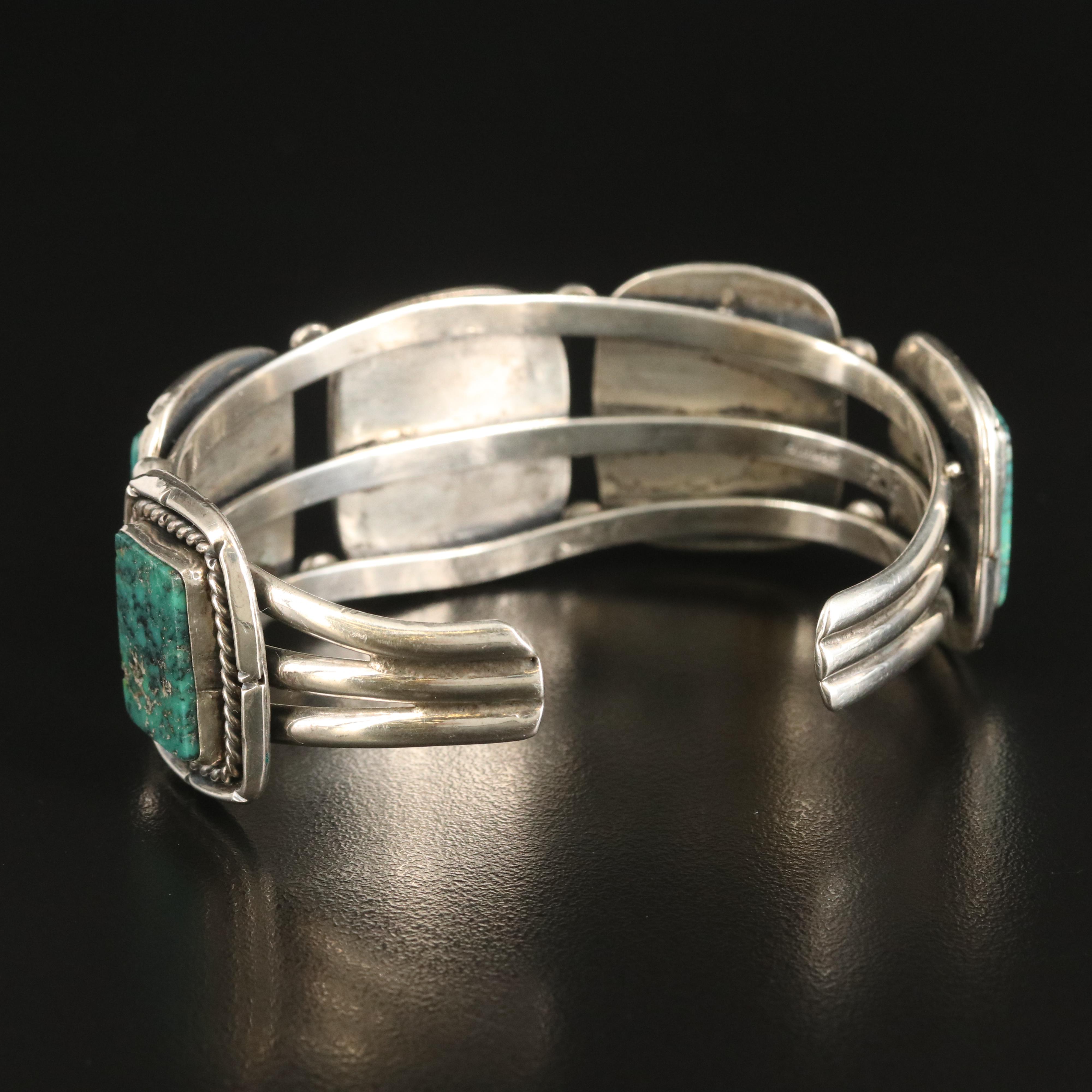 Patricia Platero Navajo Diné Sterling Turquoise Cuff | EBTH