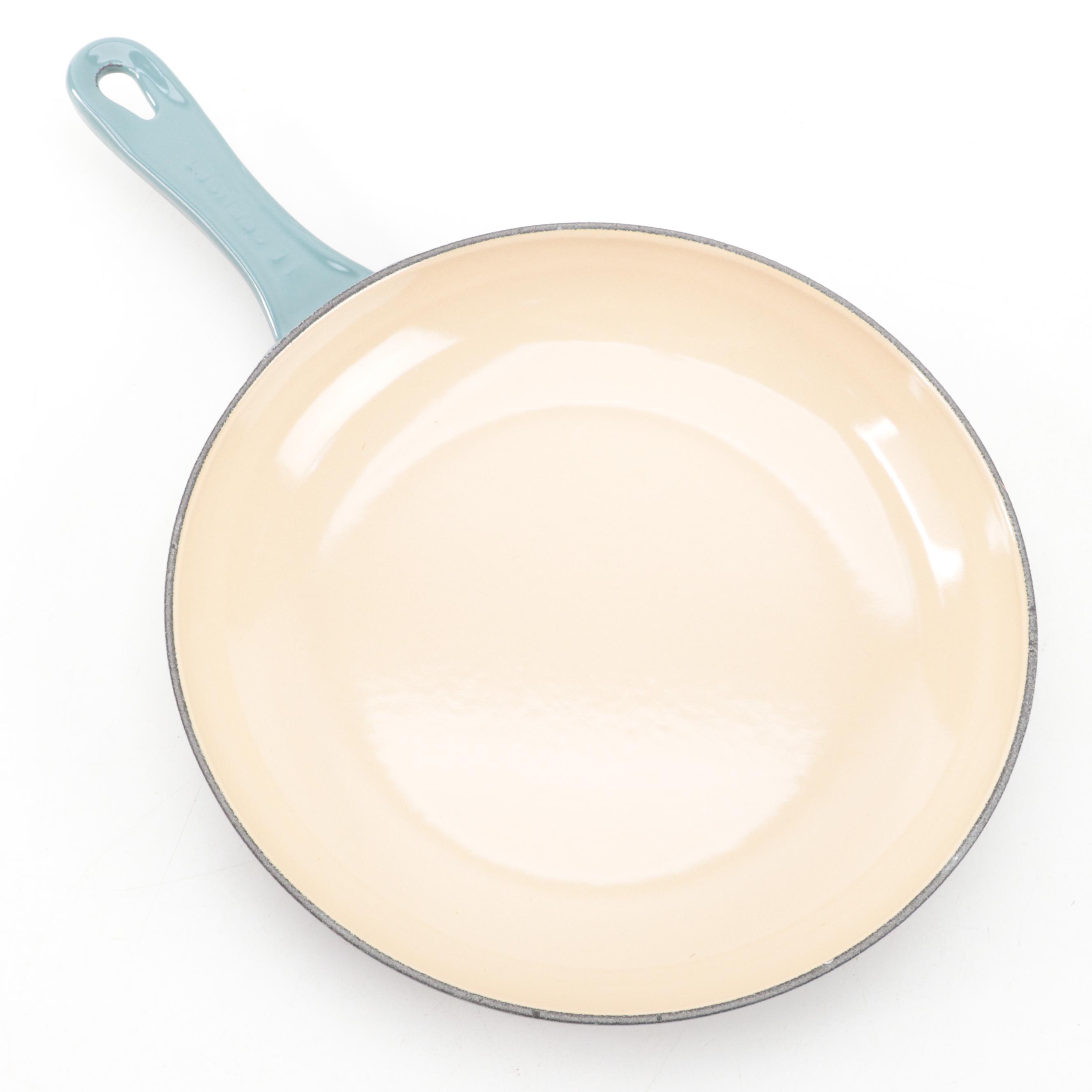 Le Creuset Ocean Enameled Cast Iron Omelet Pan and Stoneware Bakeware