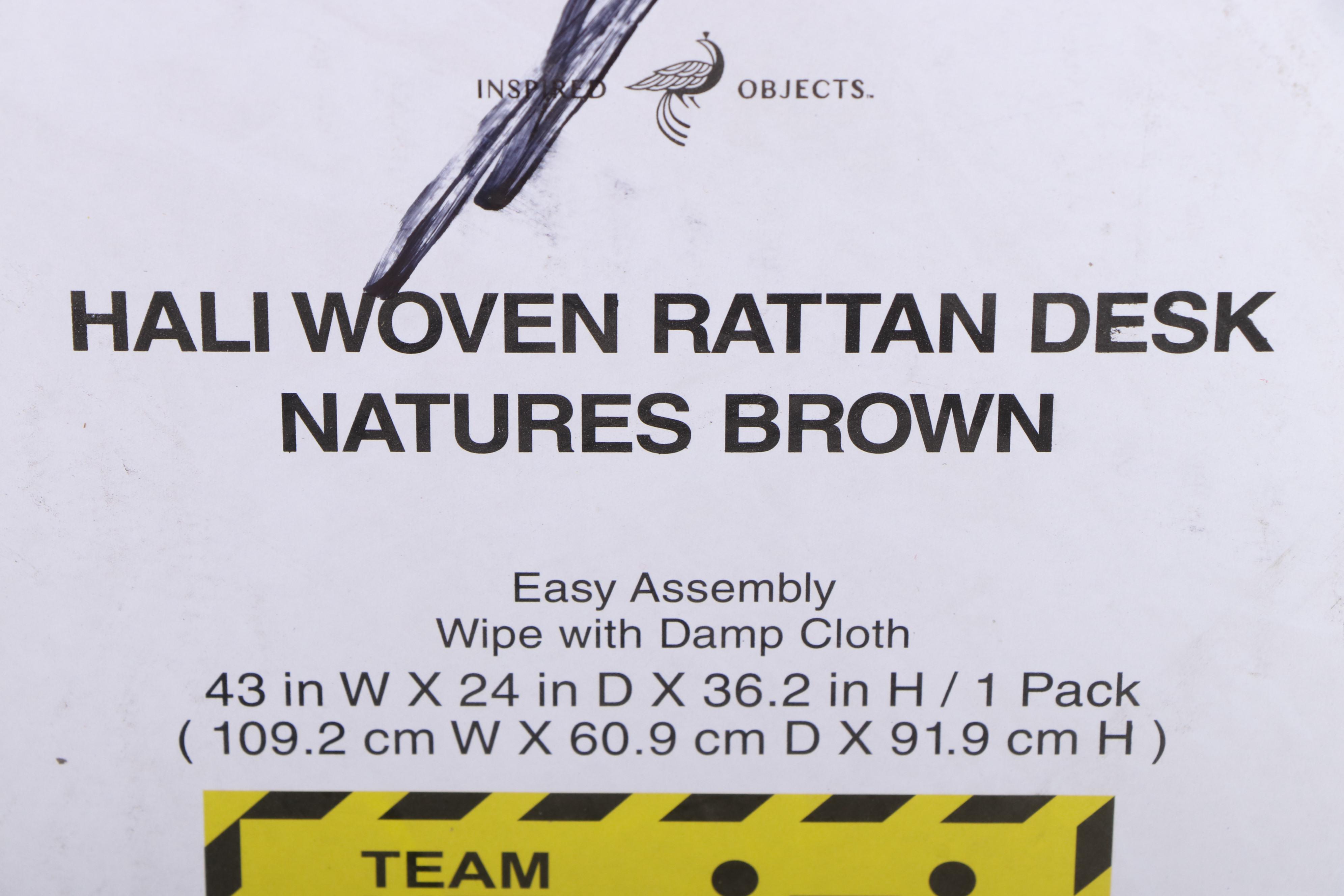 Opalhouse with Jungalow Hali Rattan Desk EBTH