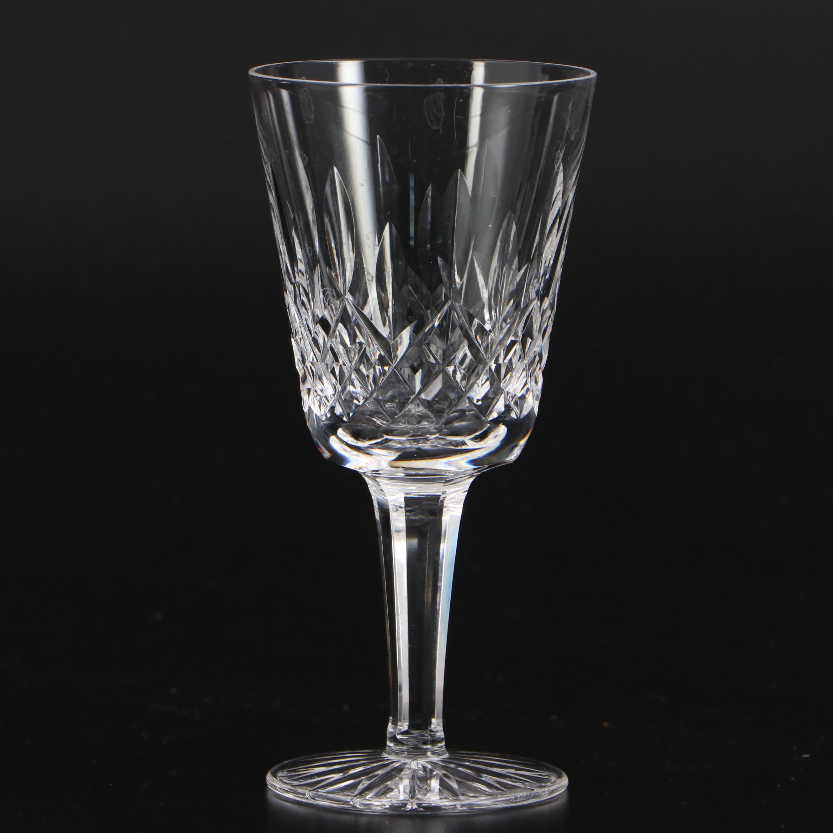 Waterford Crystal "Lismore" White Wine Glasses EBTH