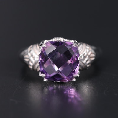 Sterling Silver Ring Including Amethyst