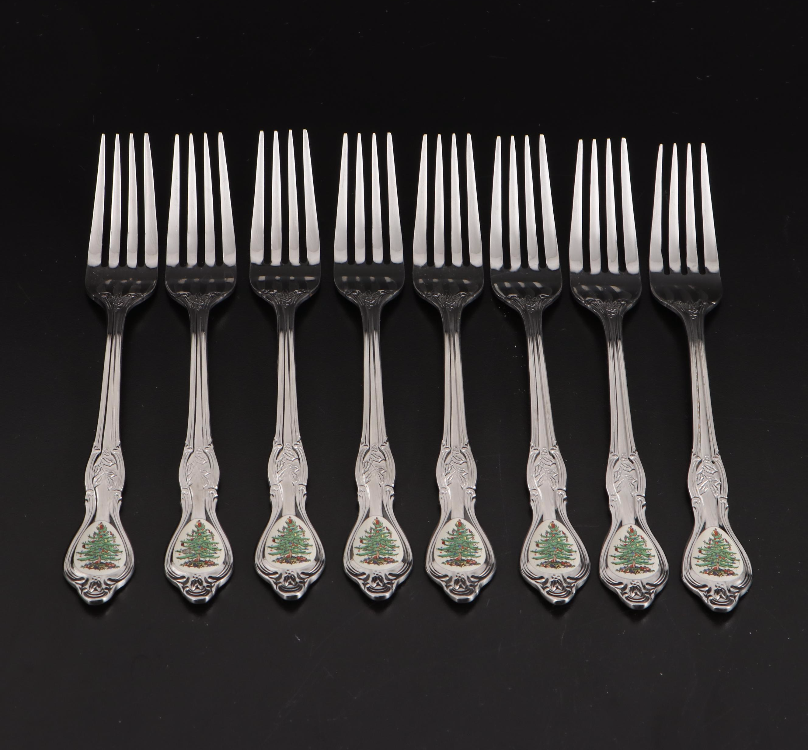 Spode "Christmas Tree" Stainless Steel Flatware EBTH