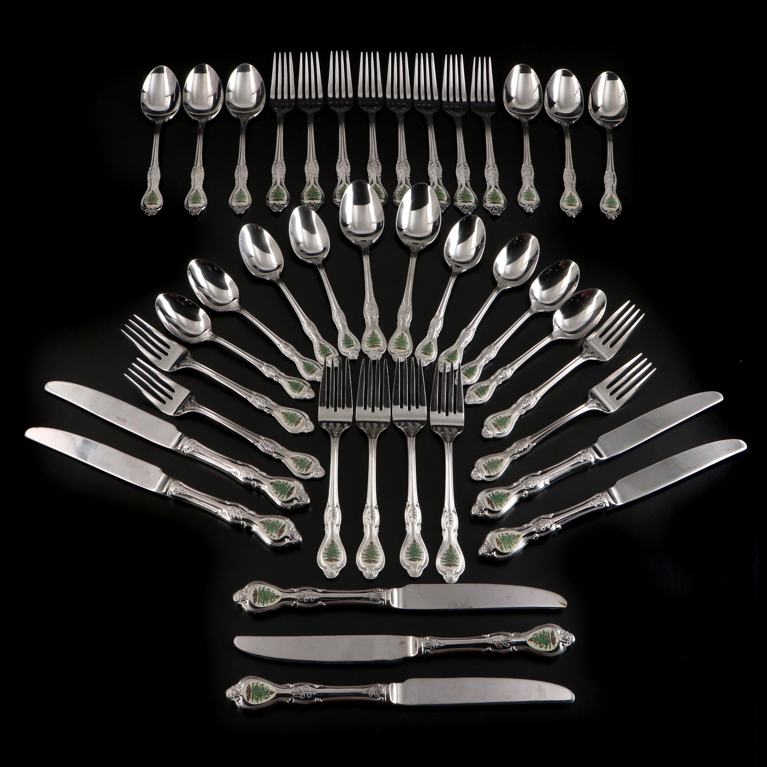 Spode "Christmas Tree" Stainless Steel Flatware EBTH