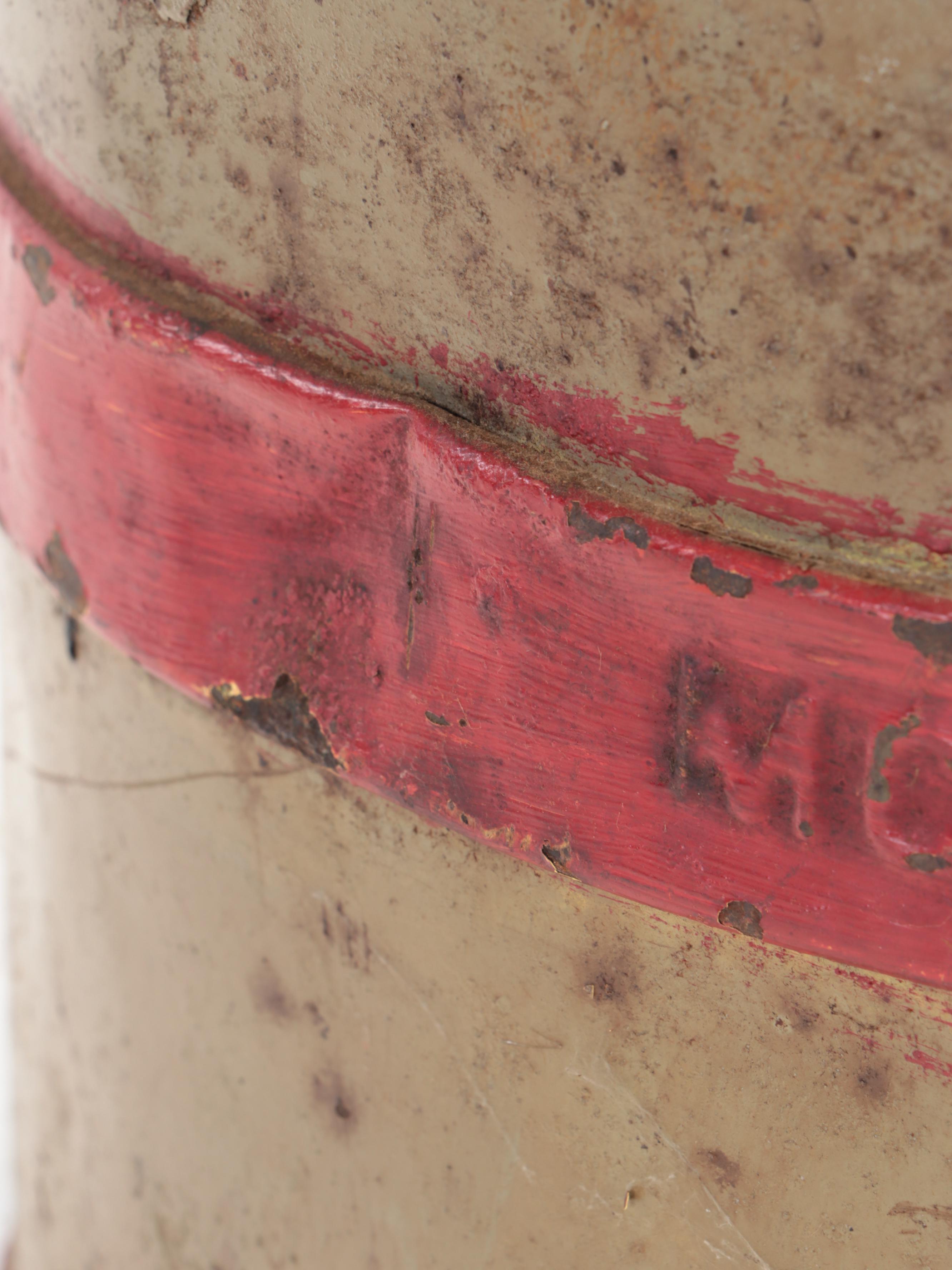 McDonald Omaha Painted Metal Milk Can with Spout, 20th Century EBTH