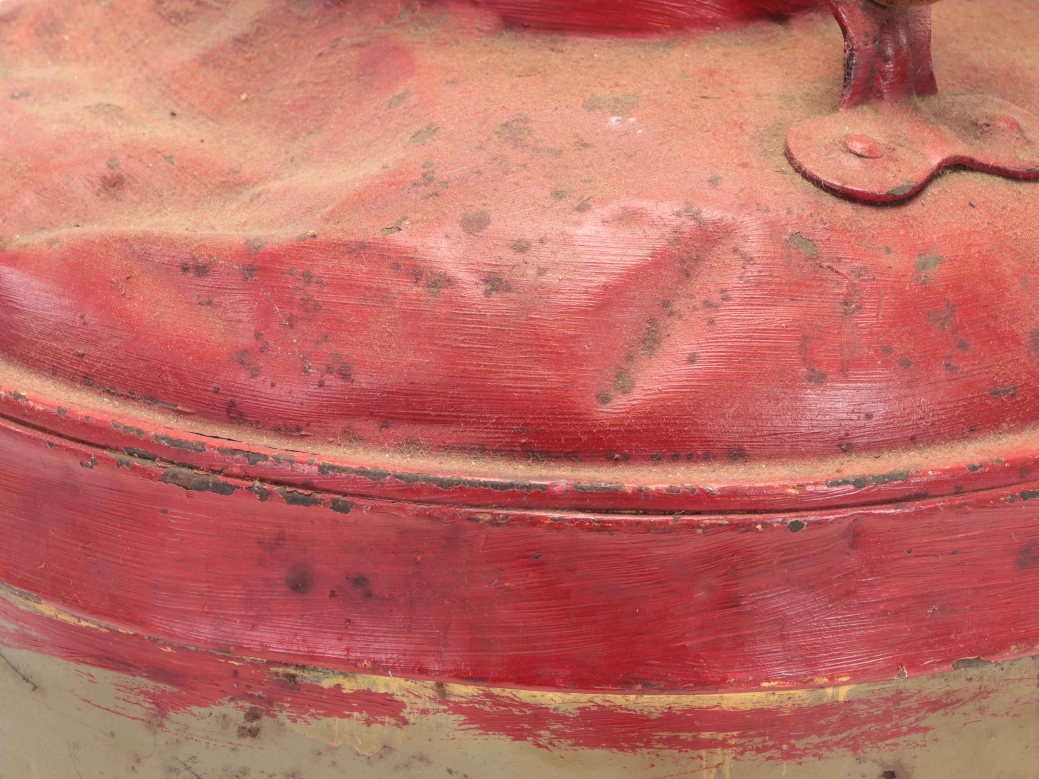 McDonald Omaha Painted Metal Milk Can with Spout, 20th Century EBTH