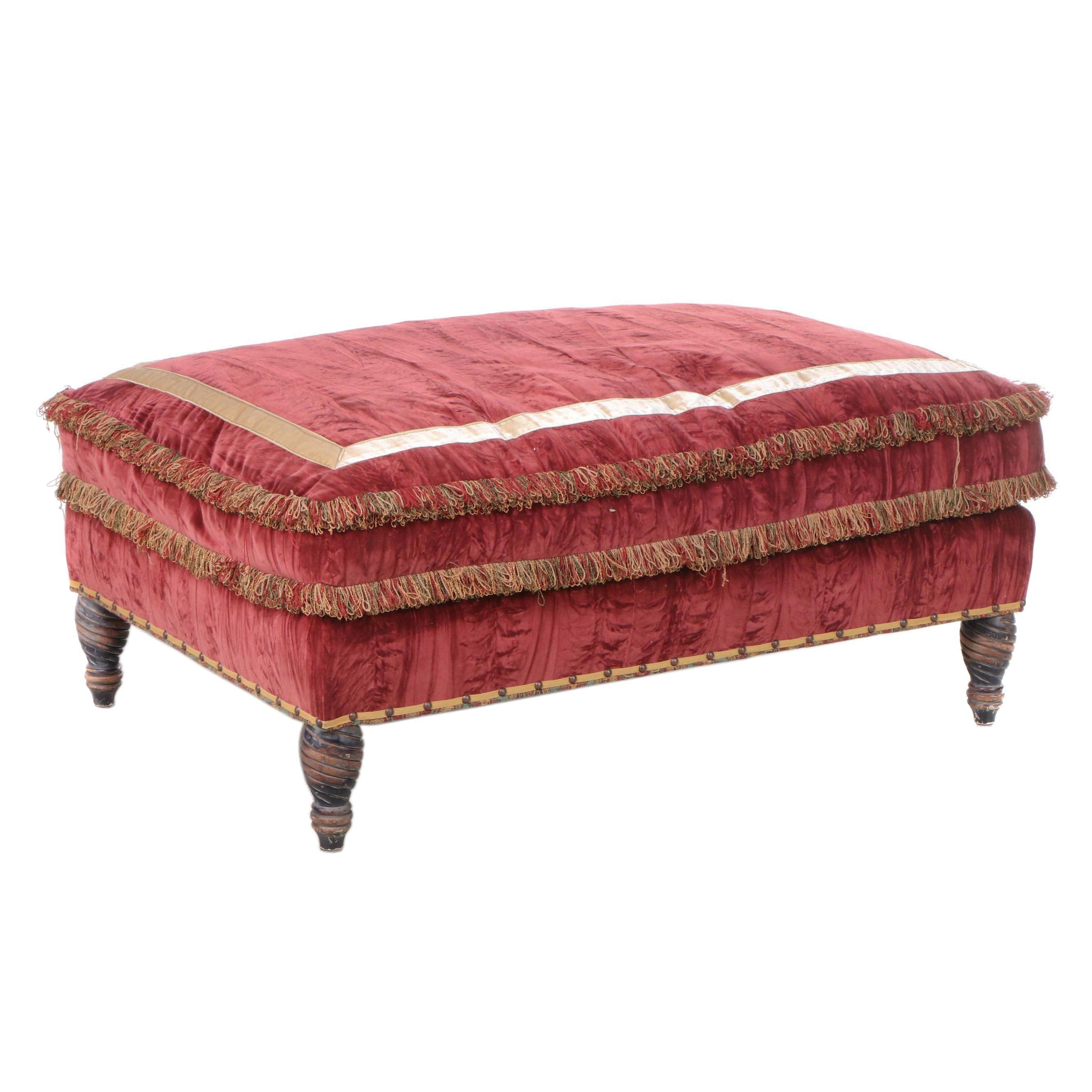 CustomUpholstered Cocktail Ottoman EBTH