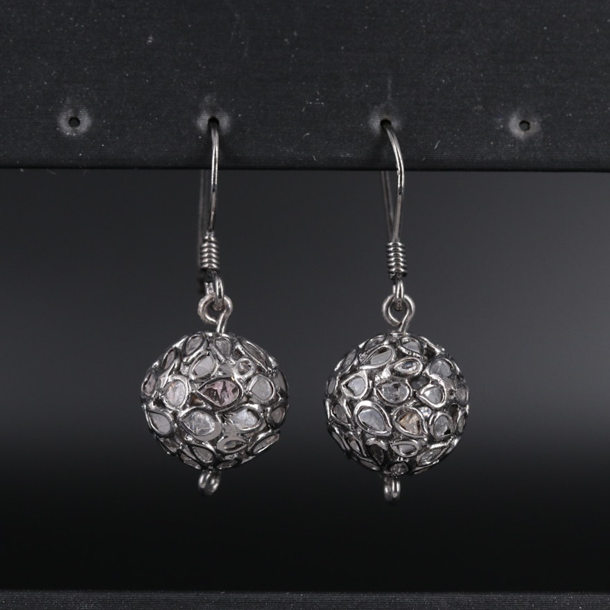 Sterling Silver Earrings Including Gemstones