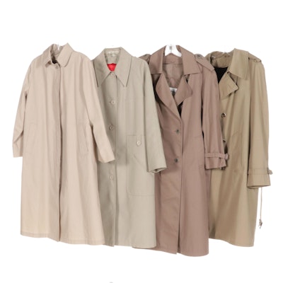 London Fog, Misty Harbor, and Other Trench Coats with Removable Linings