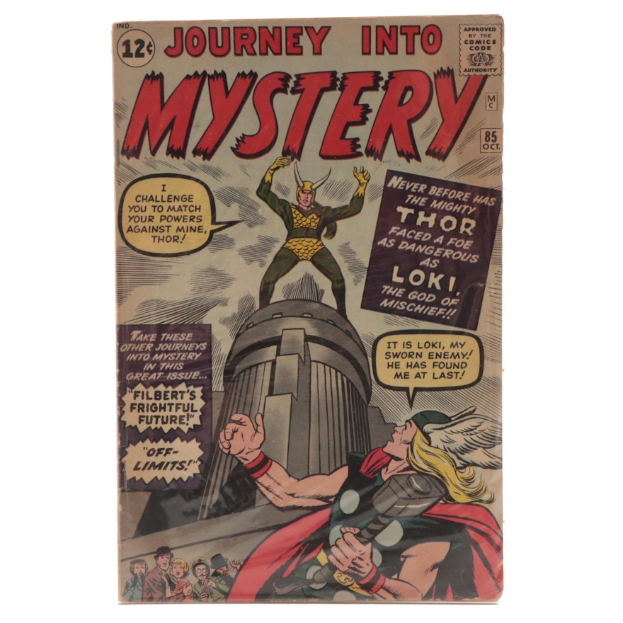 Marvel Comics Loki's First Appearance "Journey Into Mystery" Vol. 1 #85, 1962