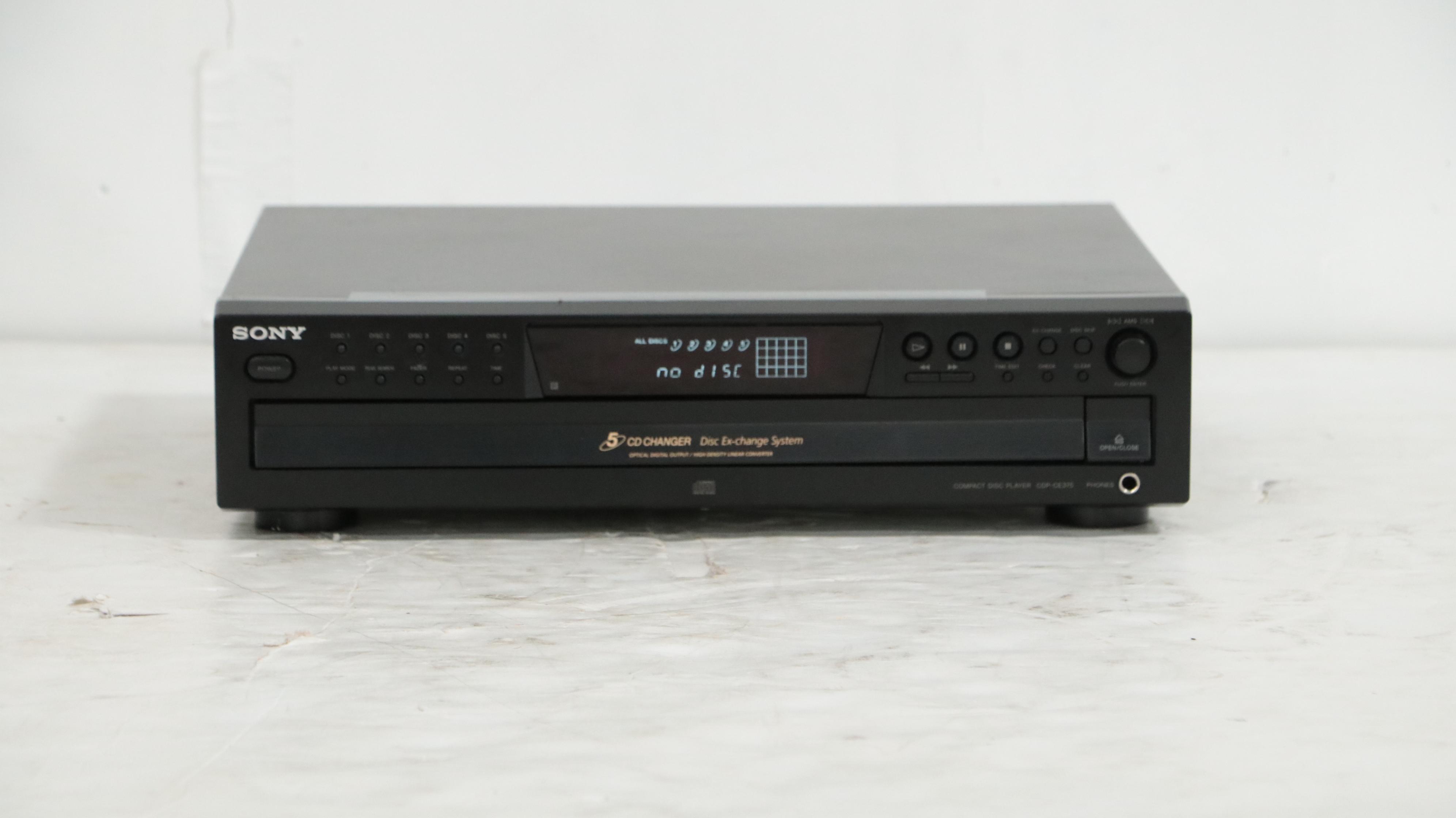 Sony CDPCE375 CD Player, Cassette Deck, AM/FM Tuner and Stereo