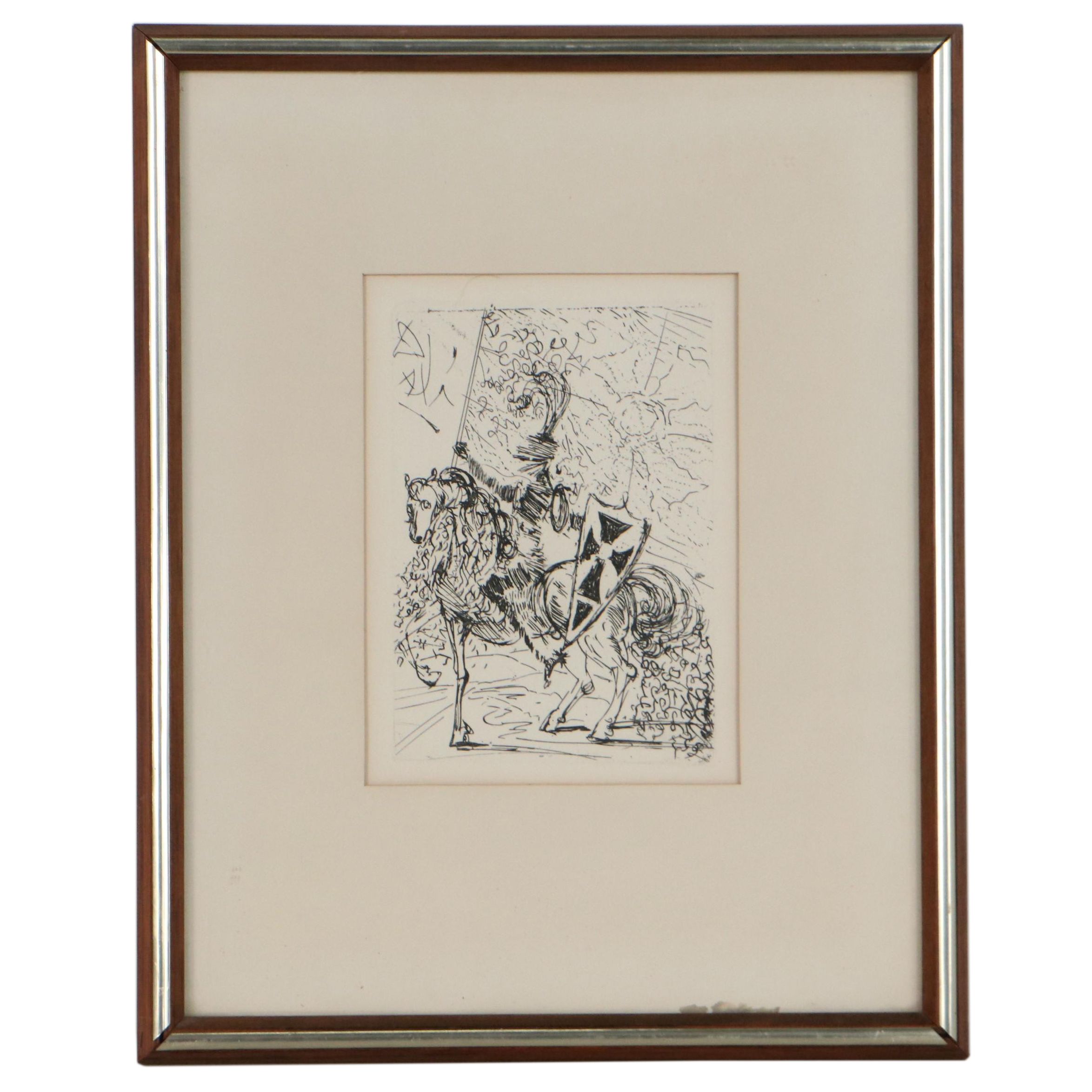 Salvador Dalí Second Edition Restrike Etching "El Cid" EBTH