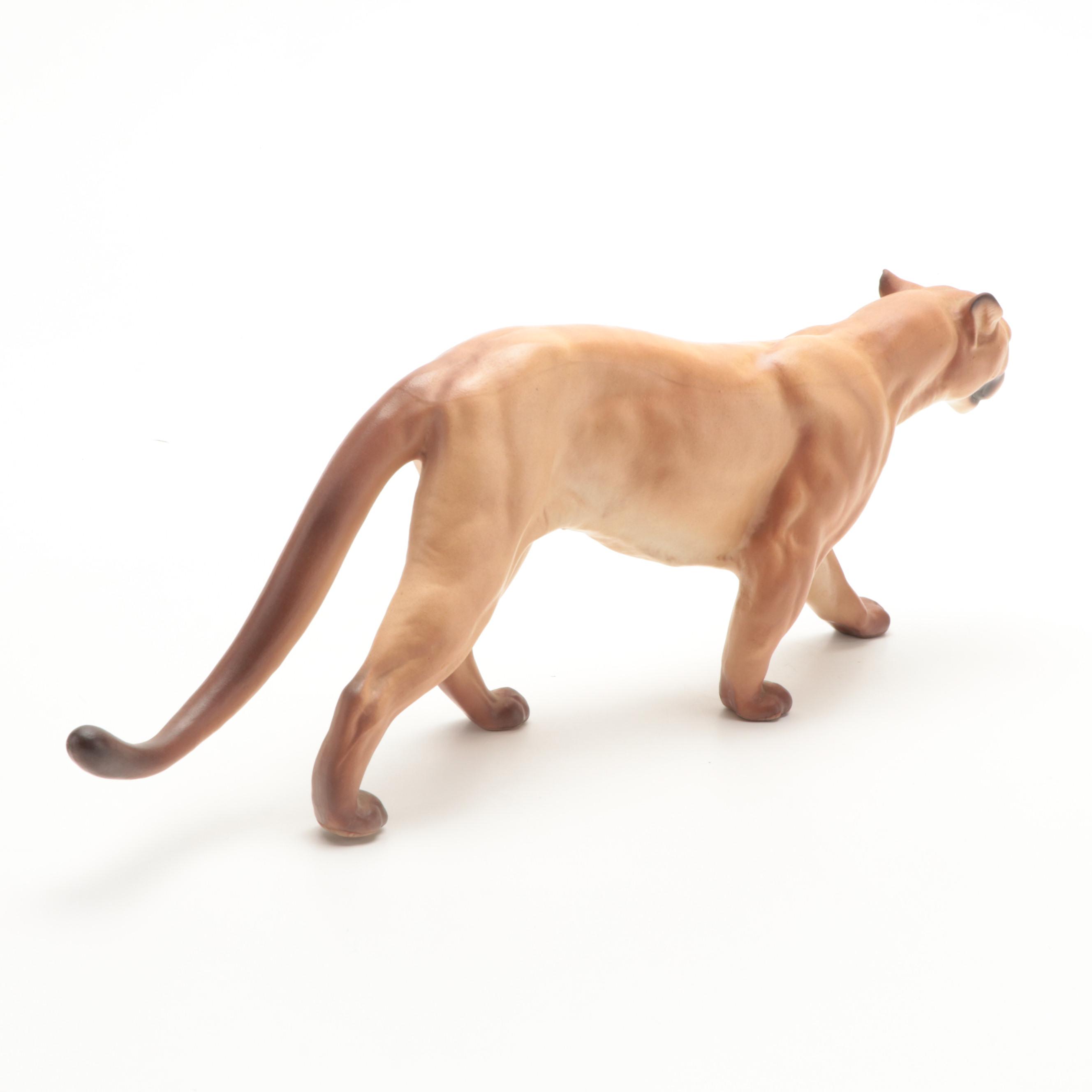 Ceramic Model of a Mountain Lion EBTH