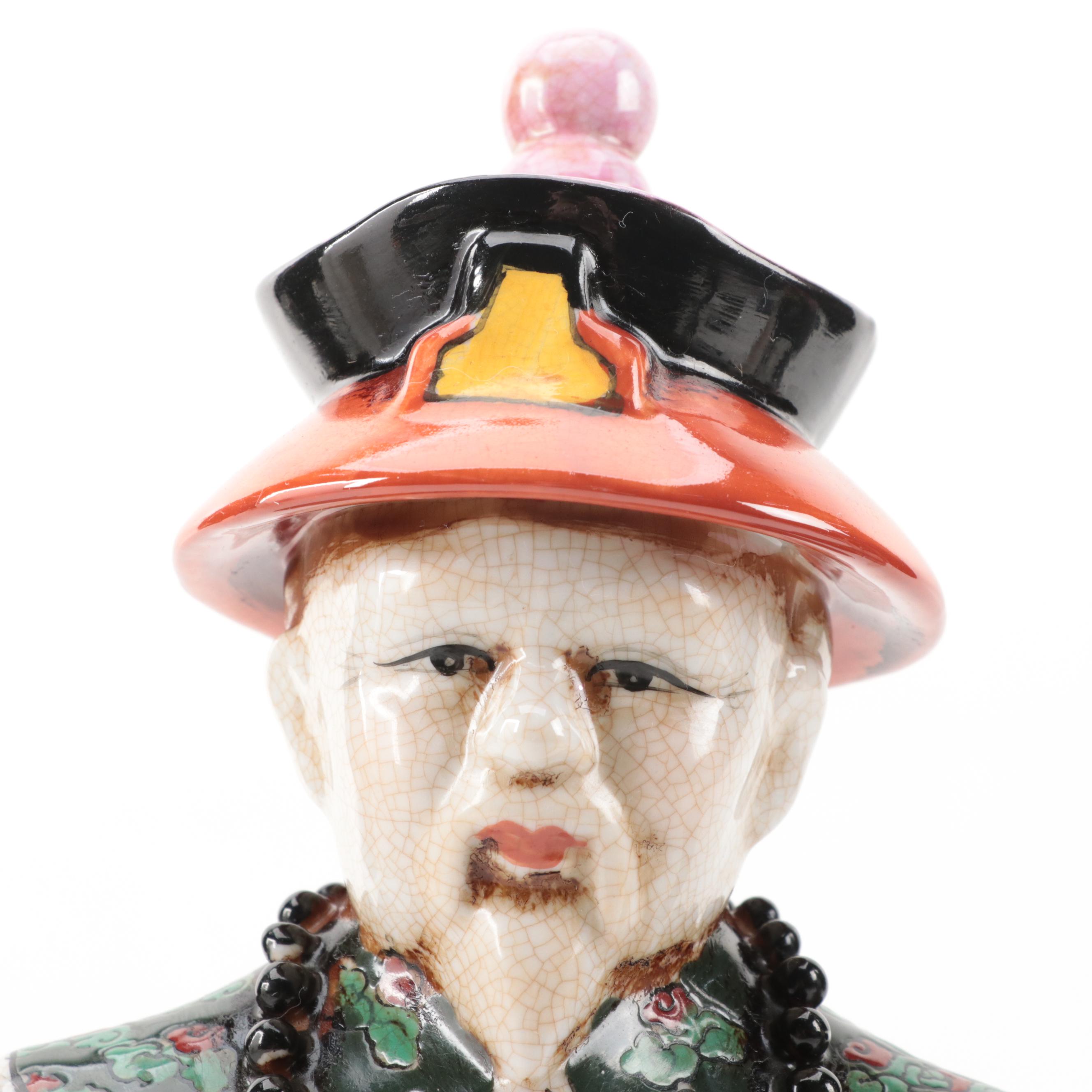 Chinese Porcelain Emperor and Empress Figurines EBTH