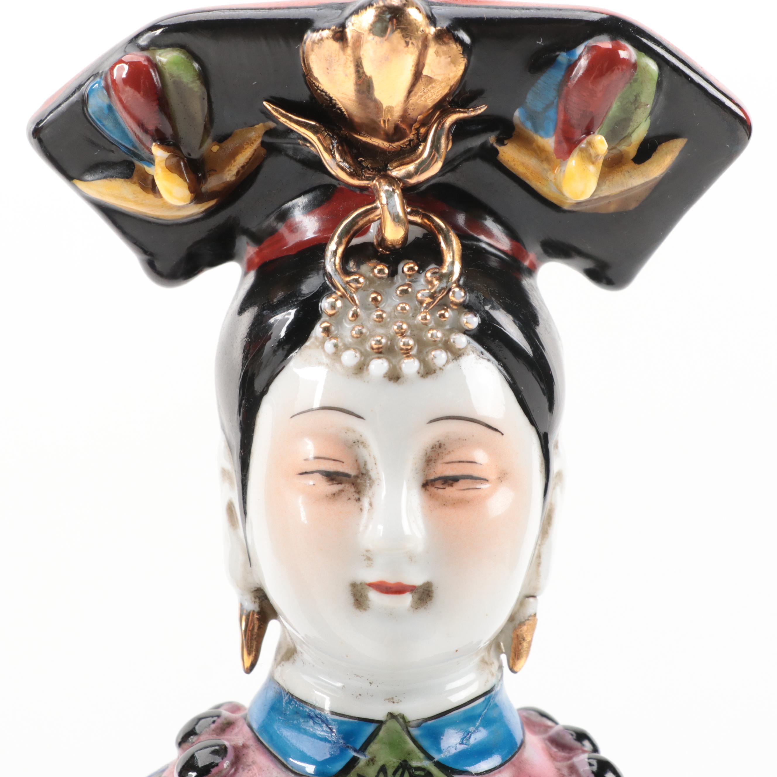 Chinese Porcelain Emperor and Empress Figurines EBTH