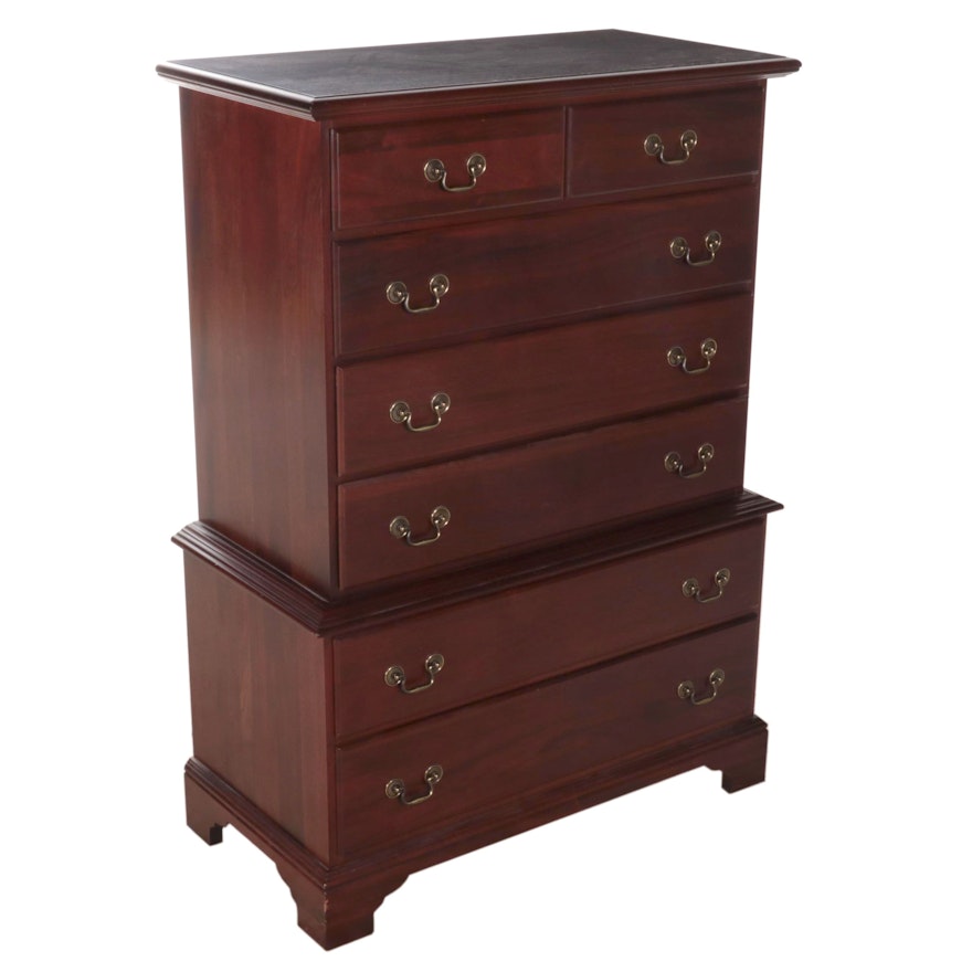 Chippendale Style Mahogany Seven-Drawer Chest, Late 20th Century