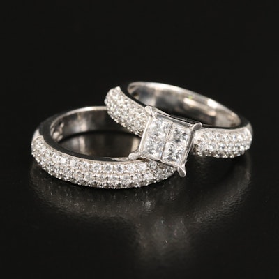 Sterling Cubic Zirconia Ring Set