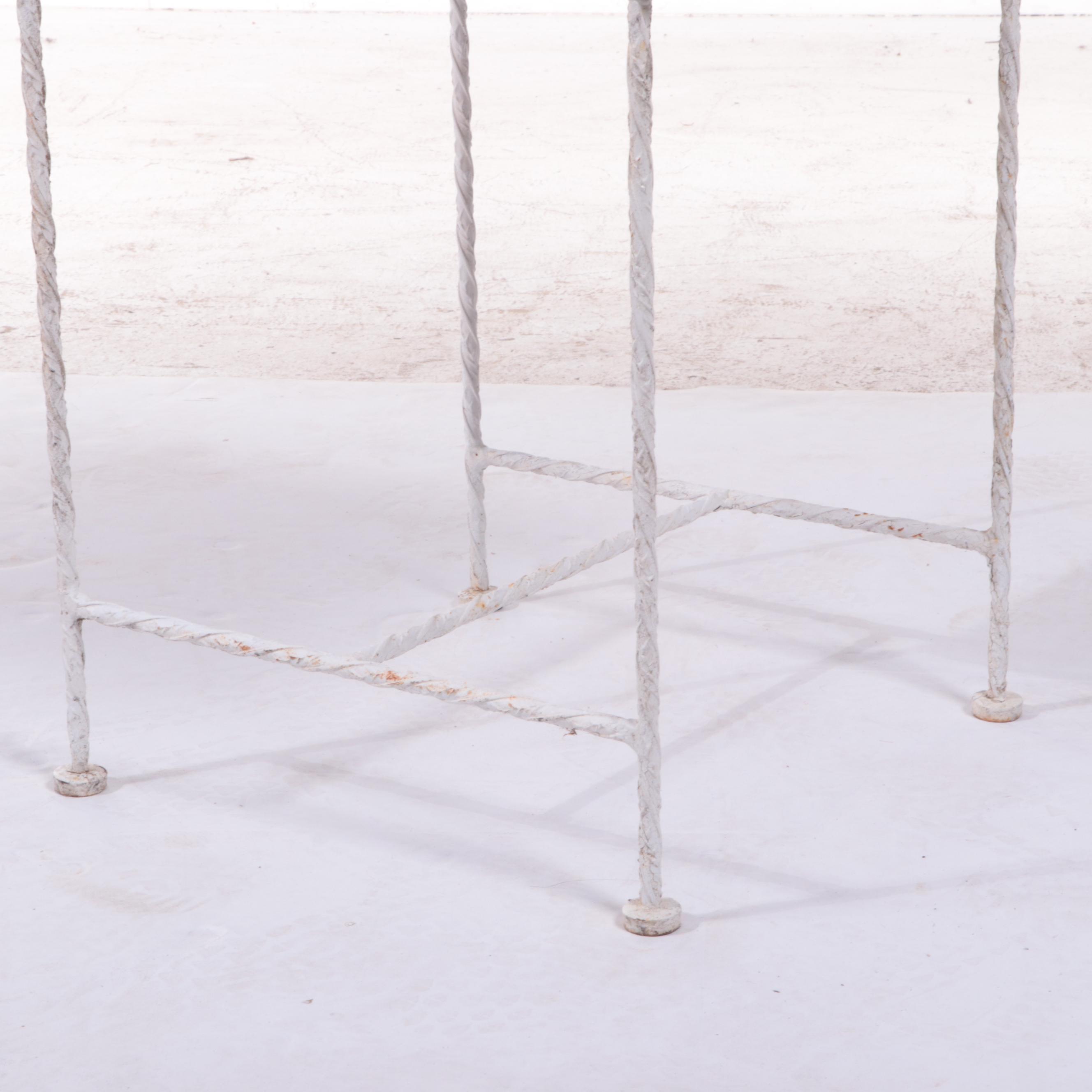 Vintage Wrought Iron Patio Dining Set EBTH