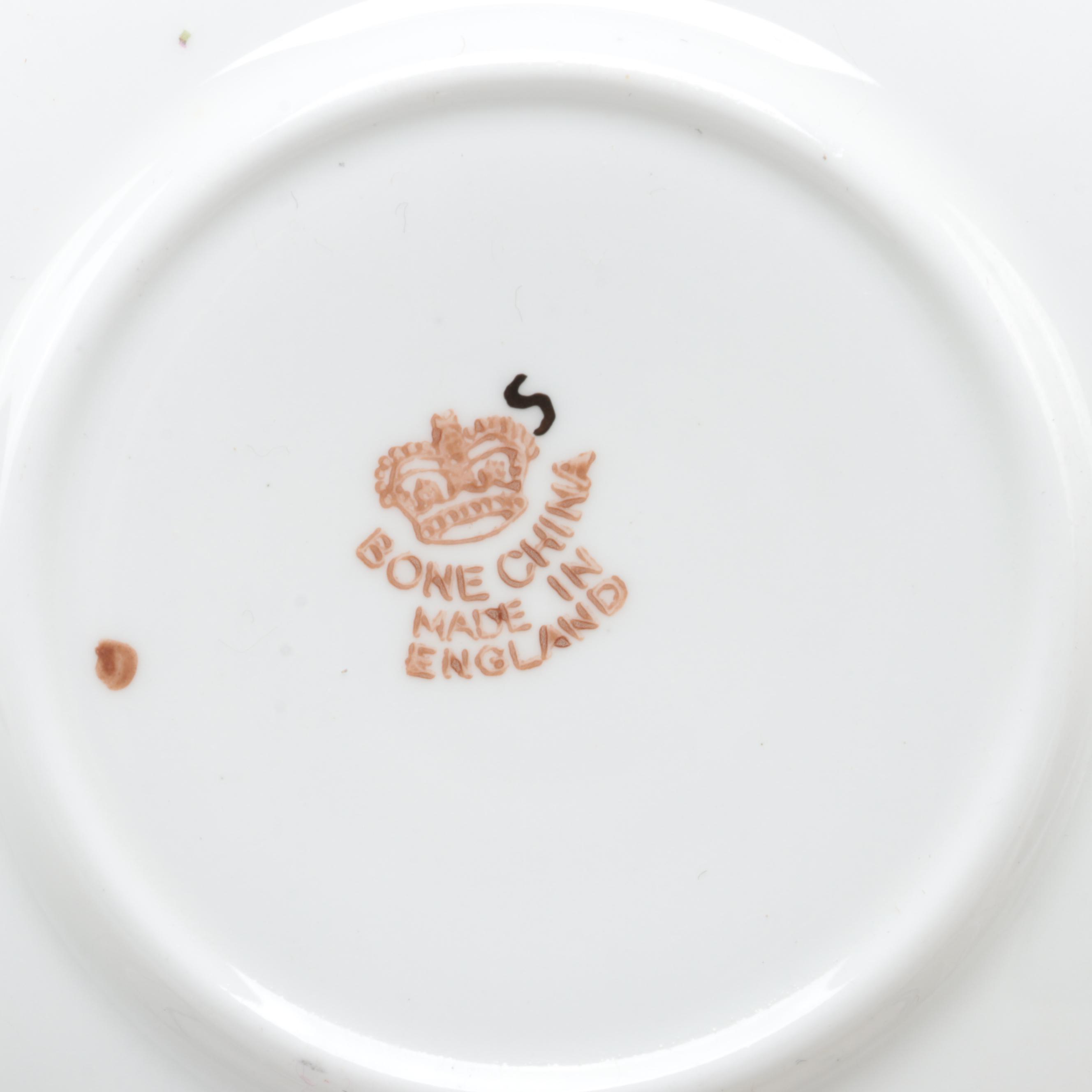 English Bone China Tea Cups, Saucers, Creamers and Sugar Bowls EBTH