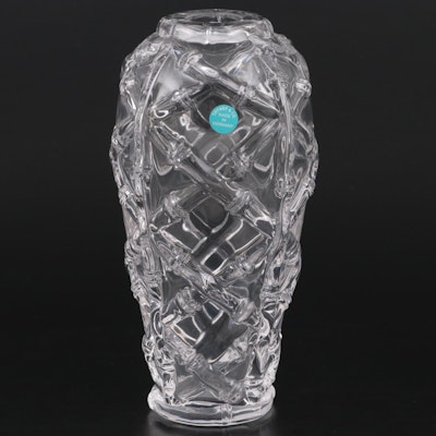 Tiffany & Co. Crystal Bamboo Vase with Box