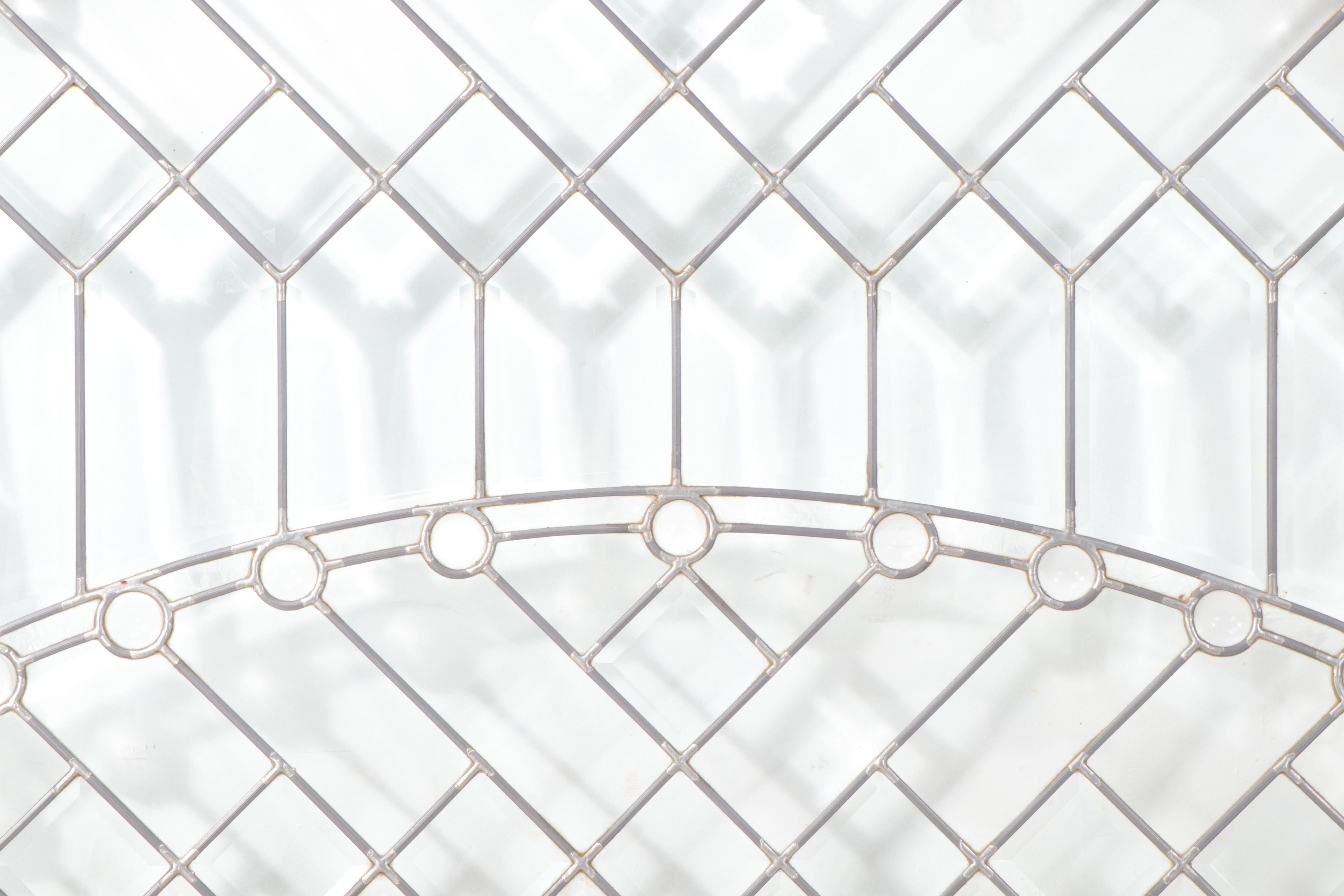 Arched Frank Lloyd Wright Style Leaded Glass Windows EBTH