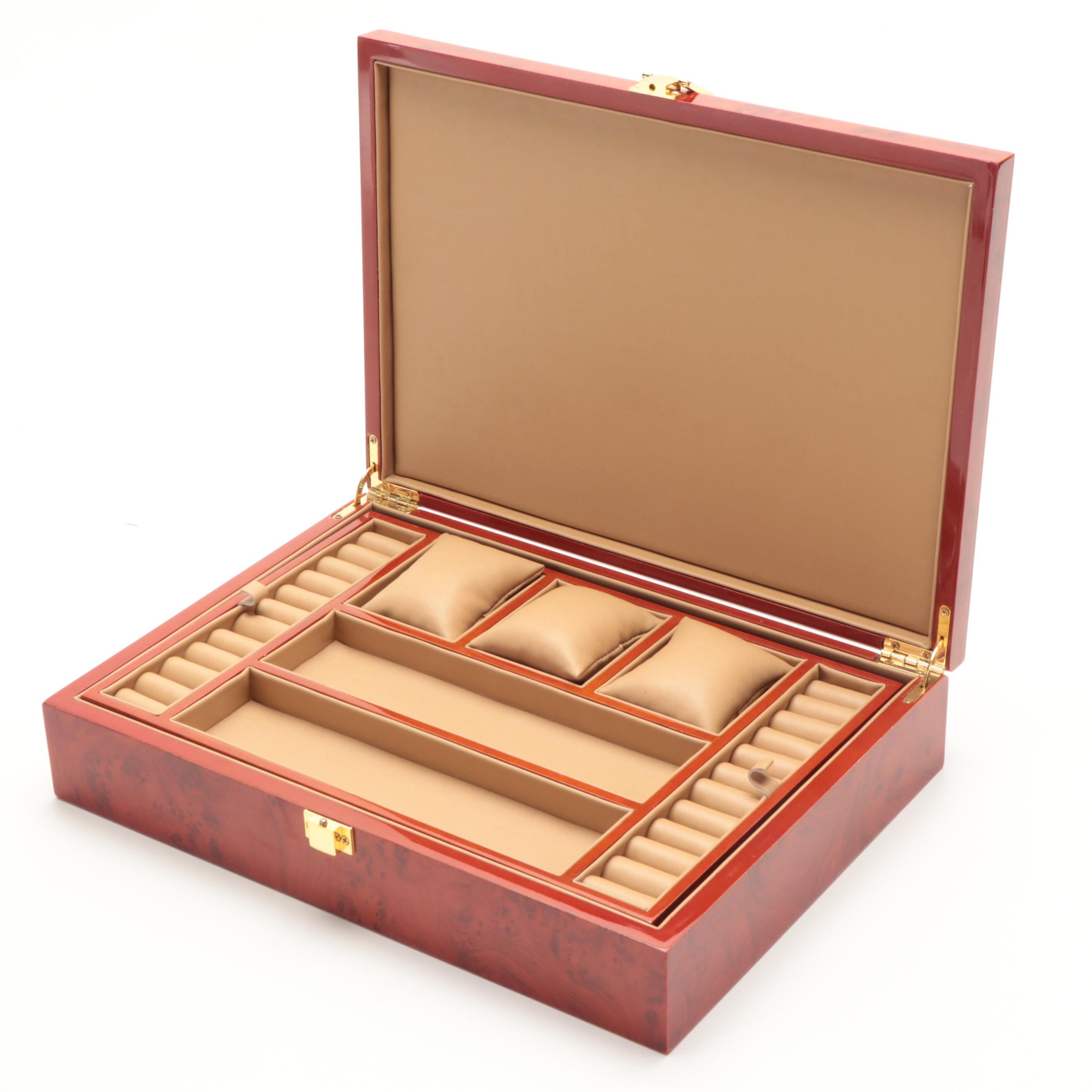 High Gloss Wood Jewelry Boxes EBTH
