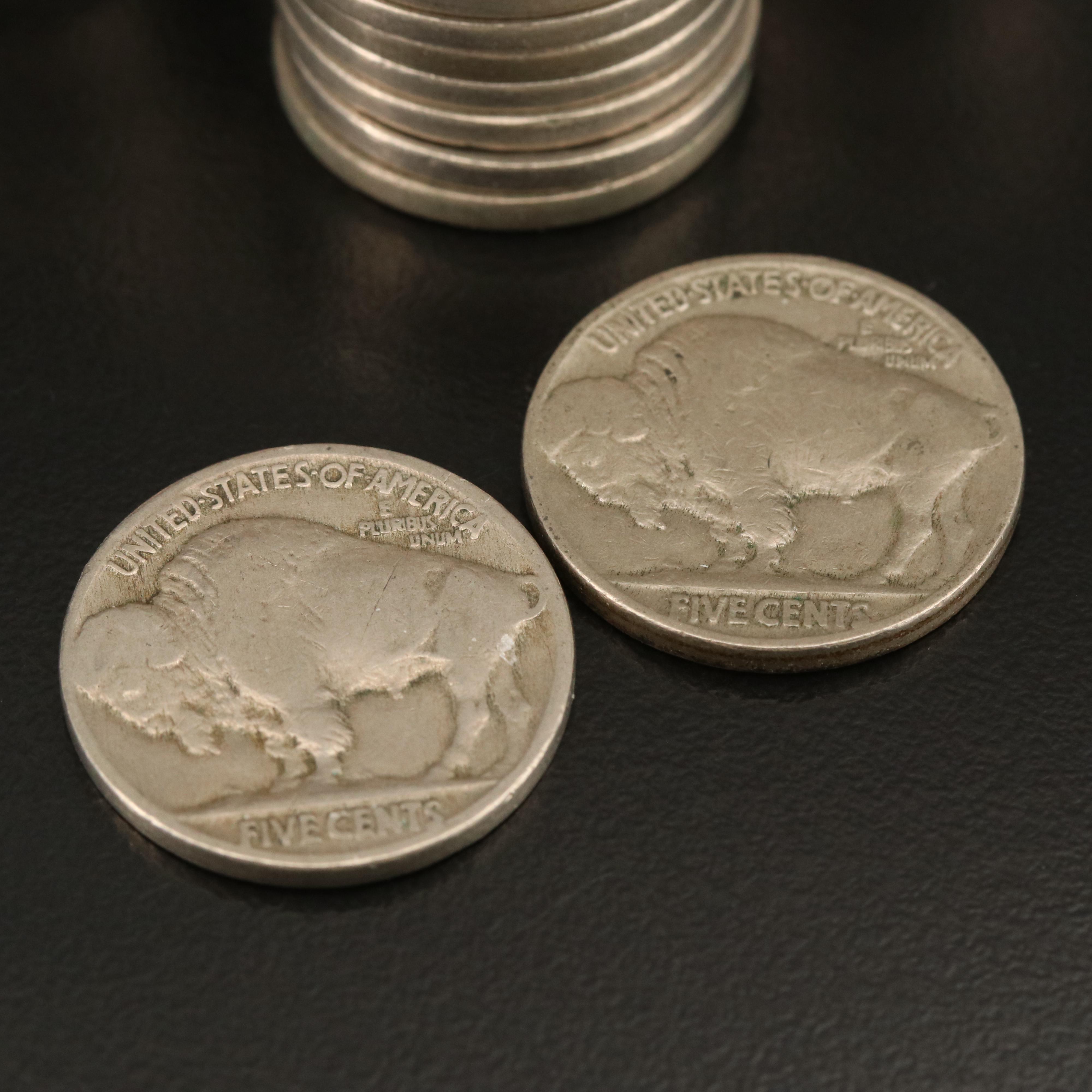 192 FullDate Buffalo Nickels EBTH