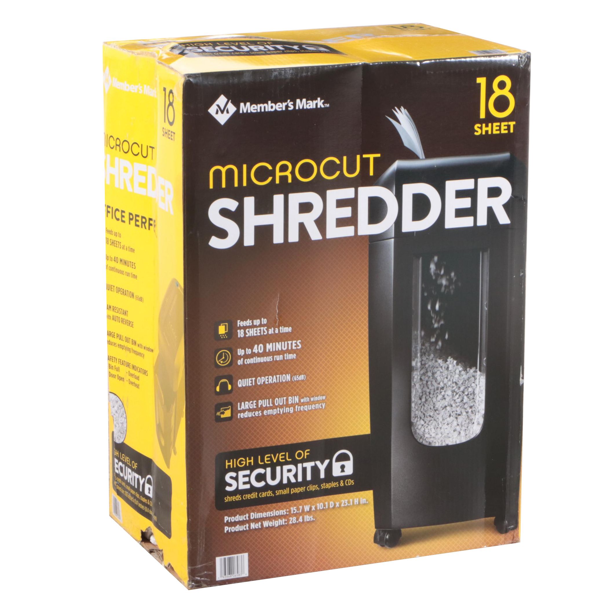 Member's Mark 18 Sheet Microcut Document Shredder | EBTH