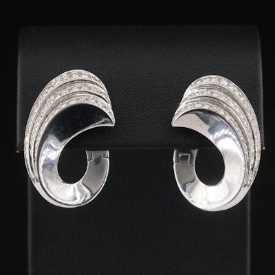 18K 1.00 CTW Diamond Earrings