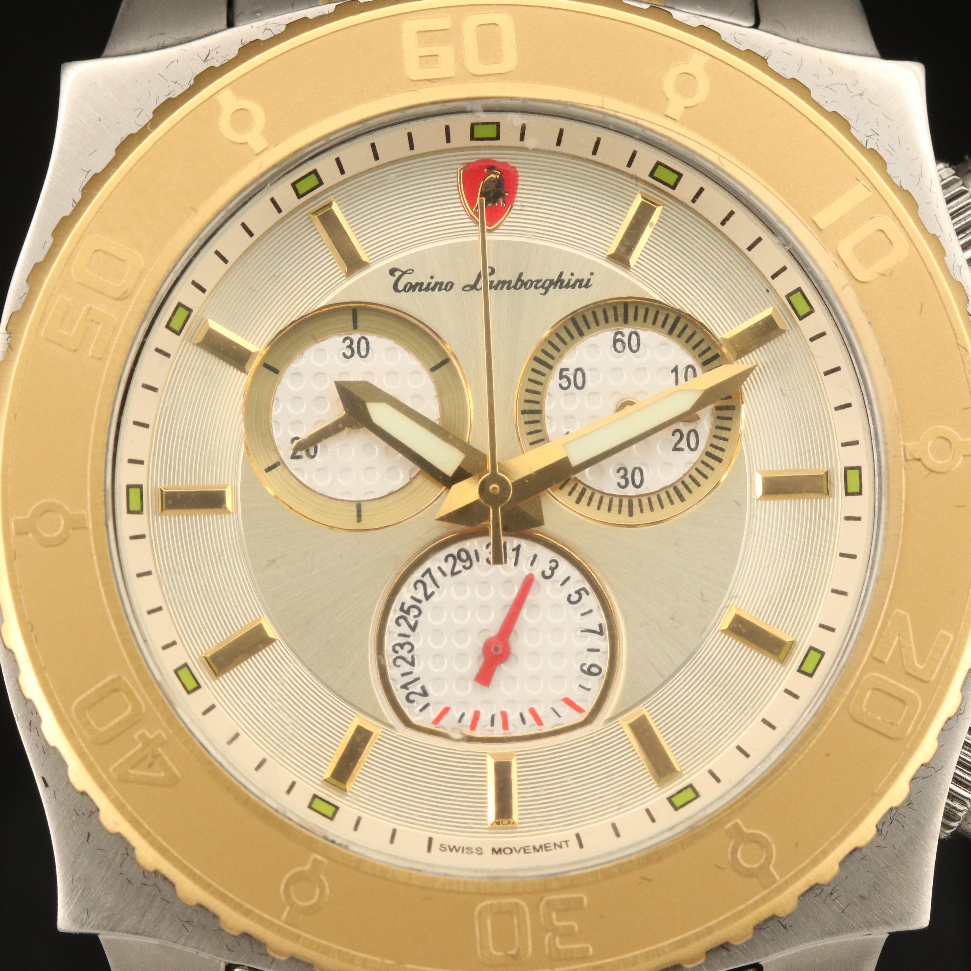 Montre Tonino Lamborghini Automatique - Série Limitée, Acier Inoxydable, Cadran Noir - Occasion