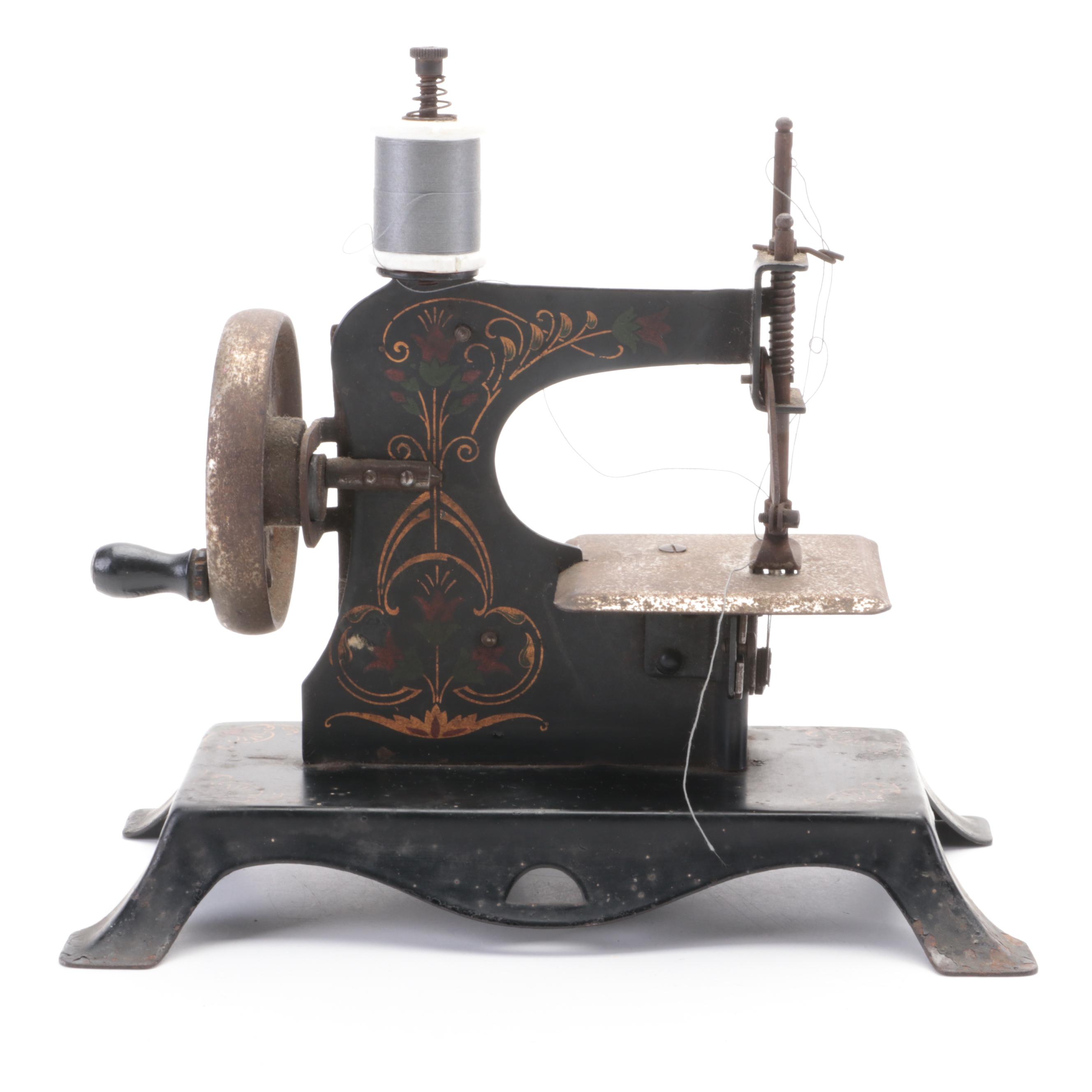Casige German Toy Sewing Machine, Early 20th Century EBTH