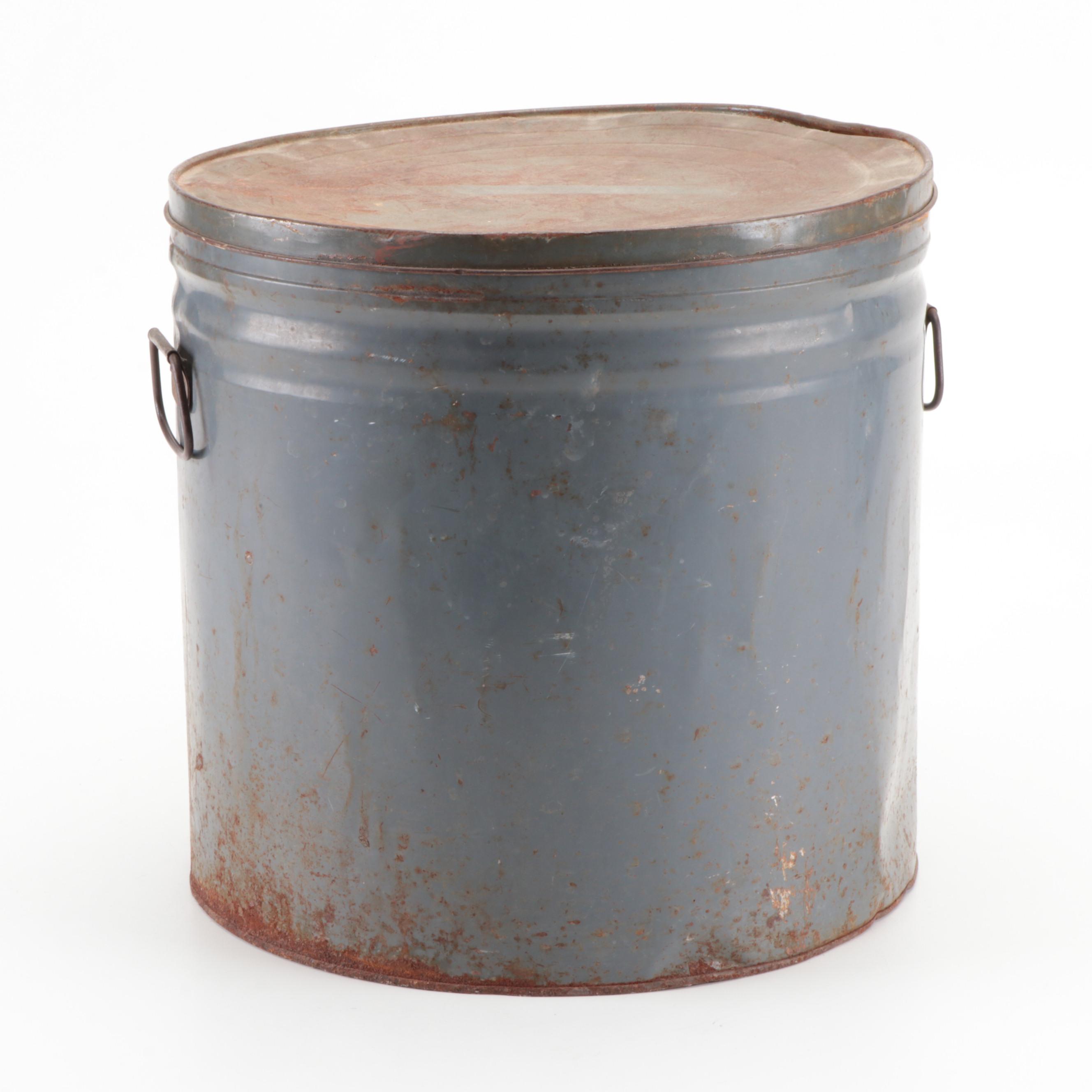 The Ideal Packing Co. Metal Lard Can, Mid20th Century EBTH