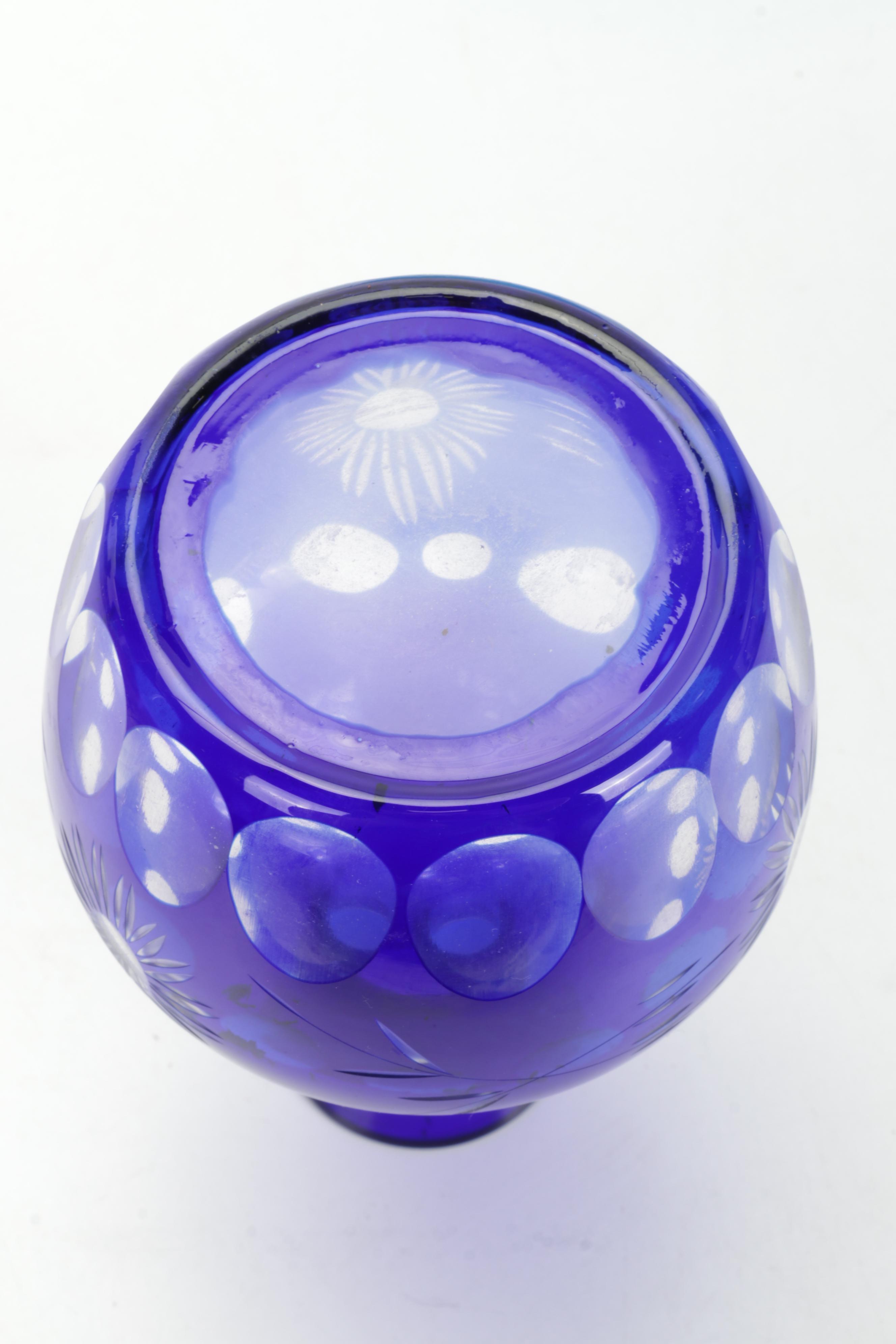 Villeroy & Boch Candlestick, Blue Glass Stretch Glass Bowl, and More EBTH