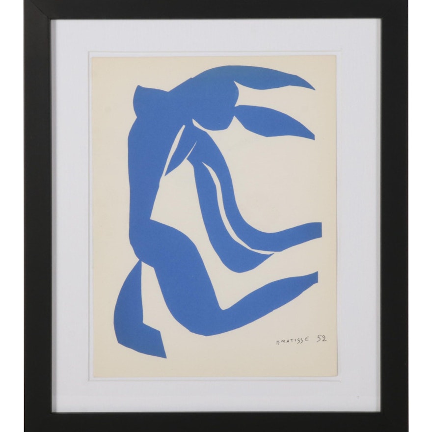 Lithograph After Henri Matisse From "Les Grandes Gouaches Découpées," 1961