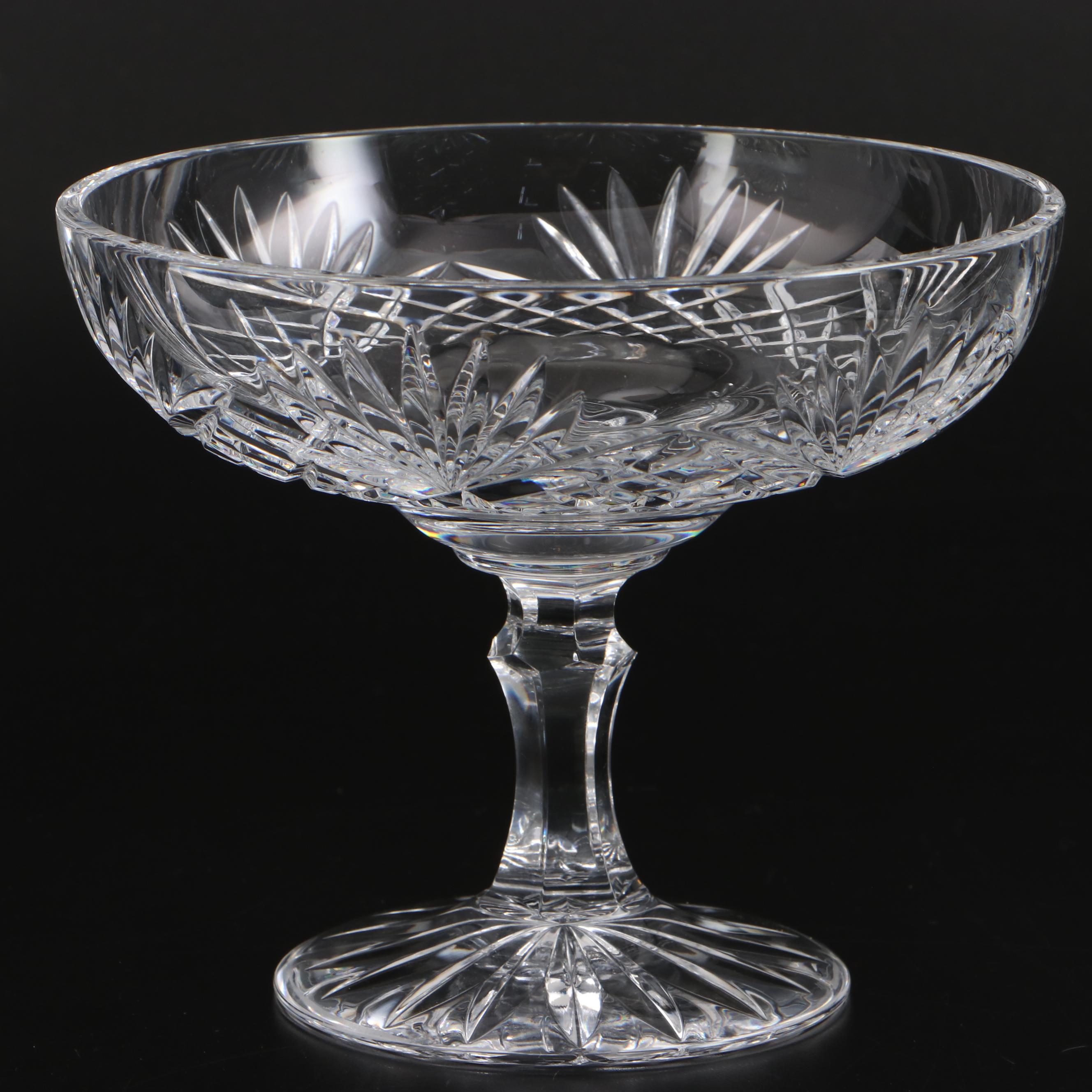 Waterford Crystal "Dorset" Compote with Crystal Clear Industries and Other Vase EBTH