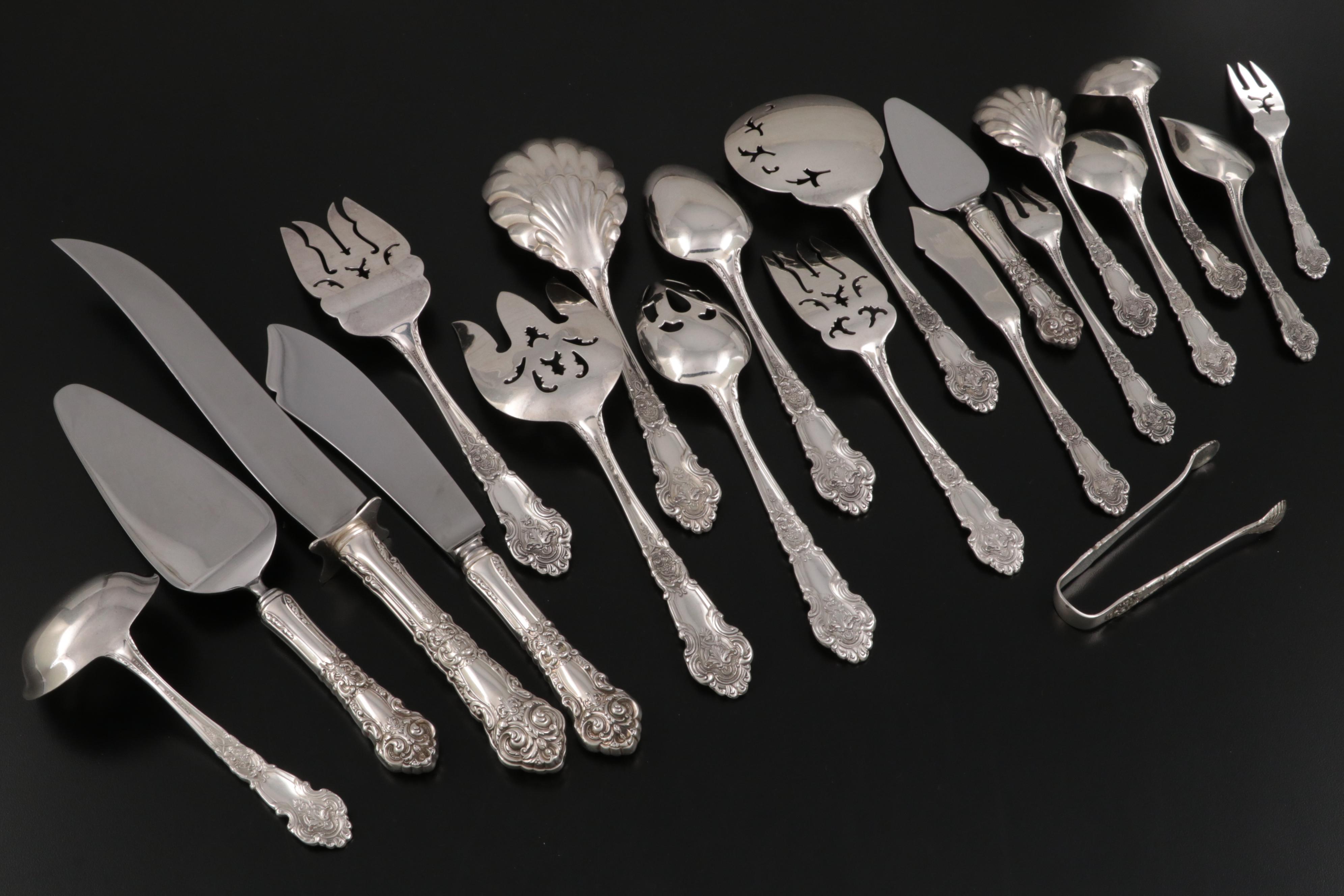 Reed & Barton "French Renaissance" Sterling Silver Flatware and Serving