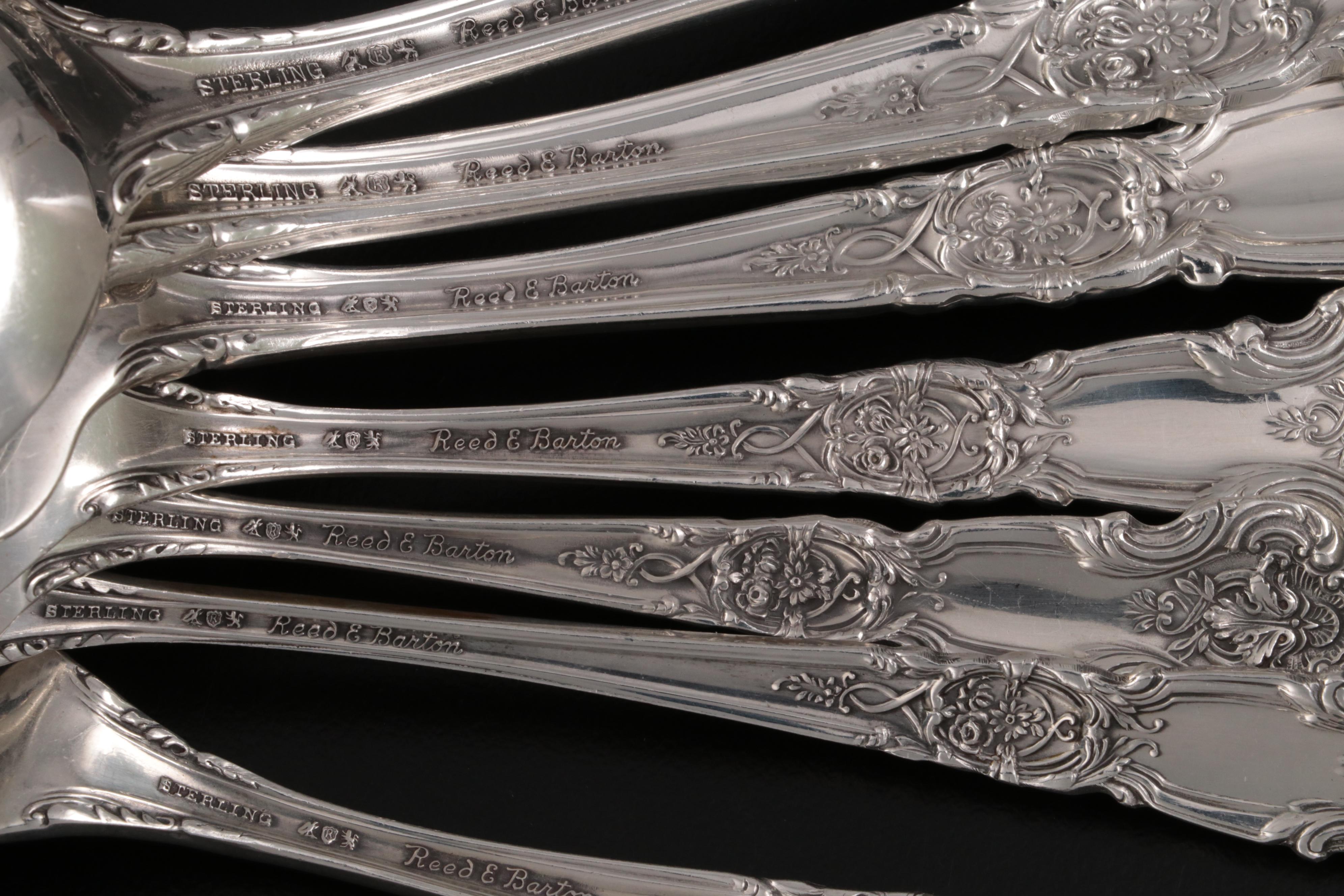 Reed & Barton "French Renaissance" Sterling Silver Flatware and Serving