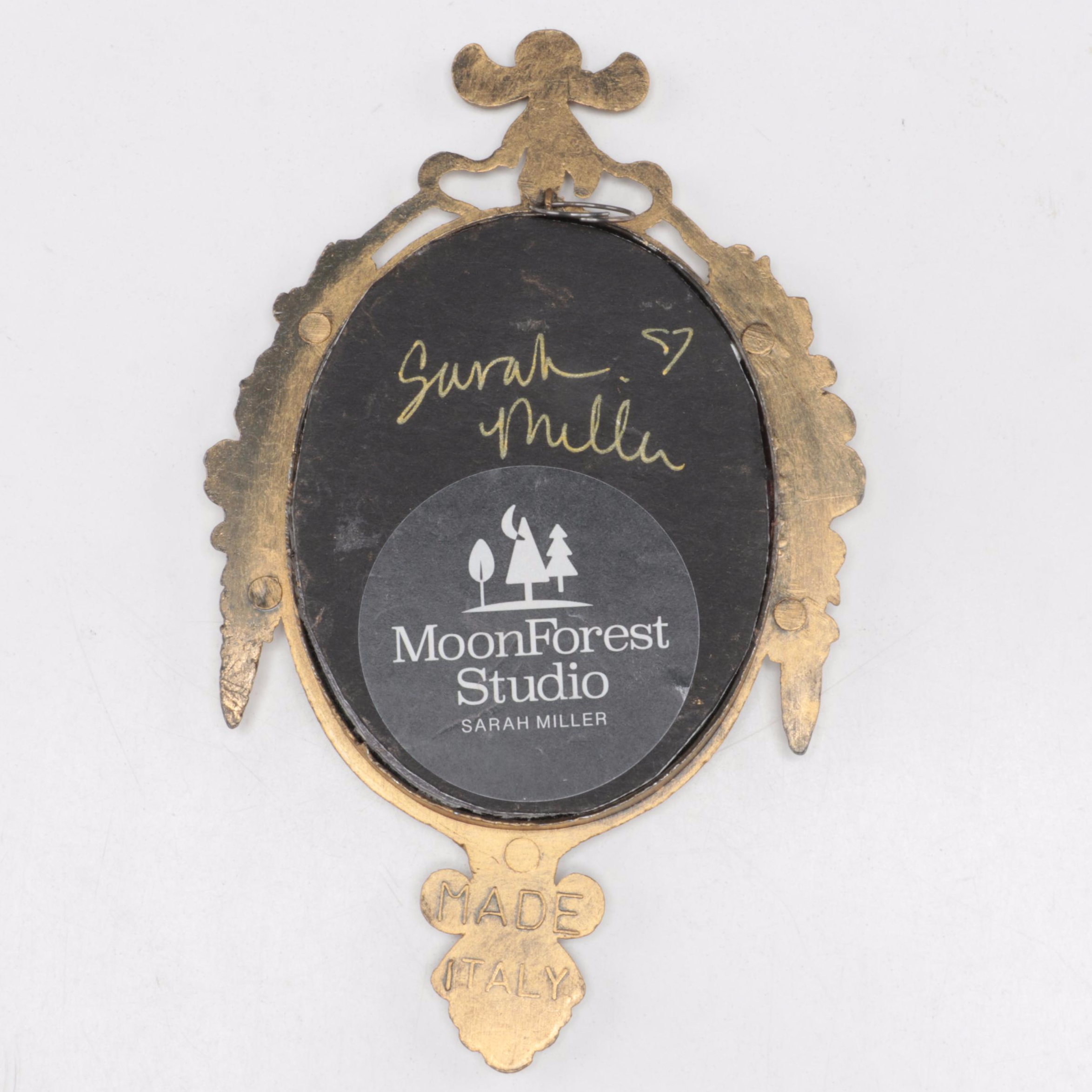 Sarah Miller Fiber Art Wall Hanging of Mystic Eye EBTH