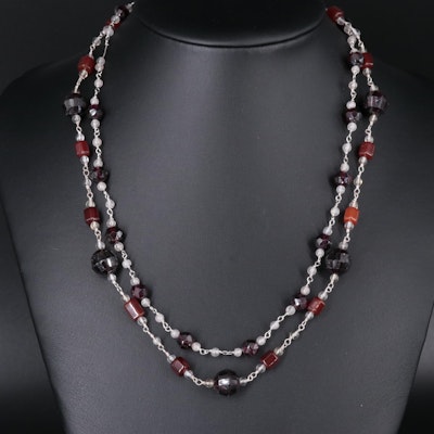 Sterling Silver Gemstone Necklace Collection