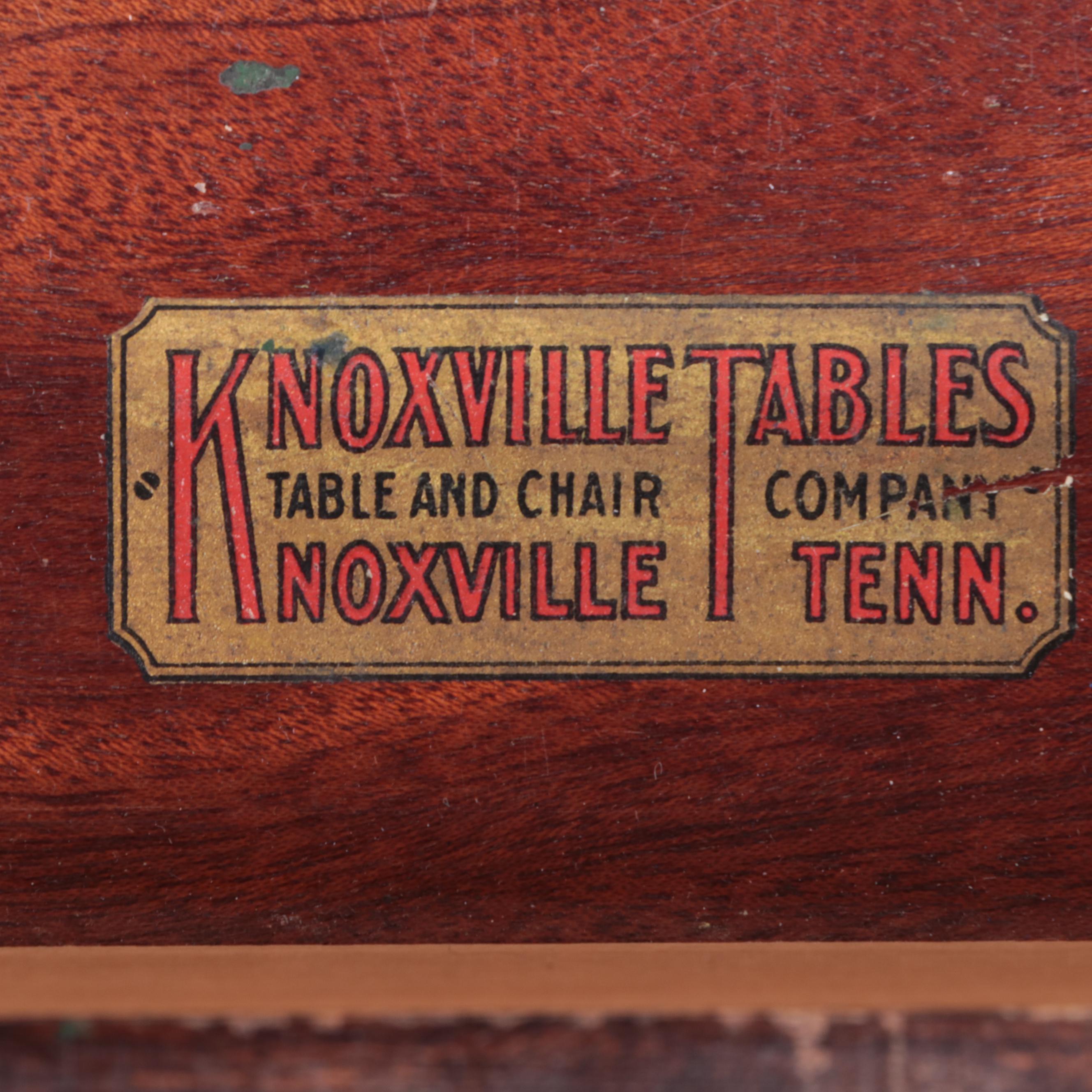 Knoxville Tables, Jacobean Style Mahogany TrestleBase Console Table