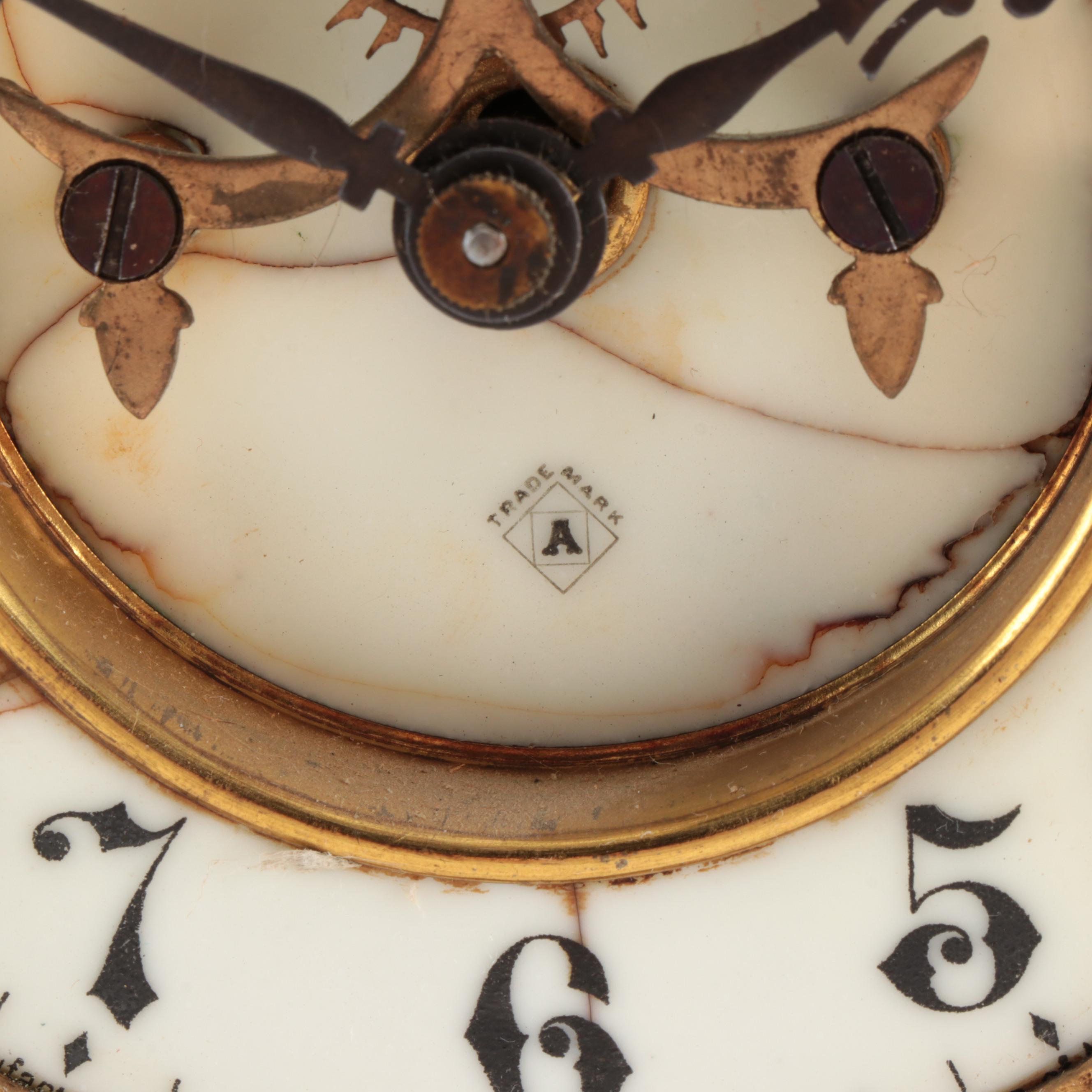 Ansonia Royal Bonn "La Mine" and Western Mfg. Co. Clocks EBTH