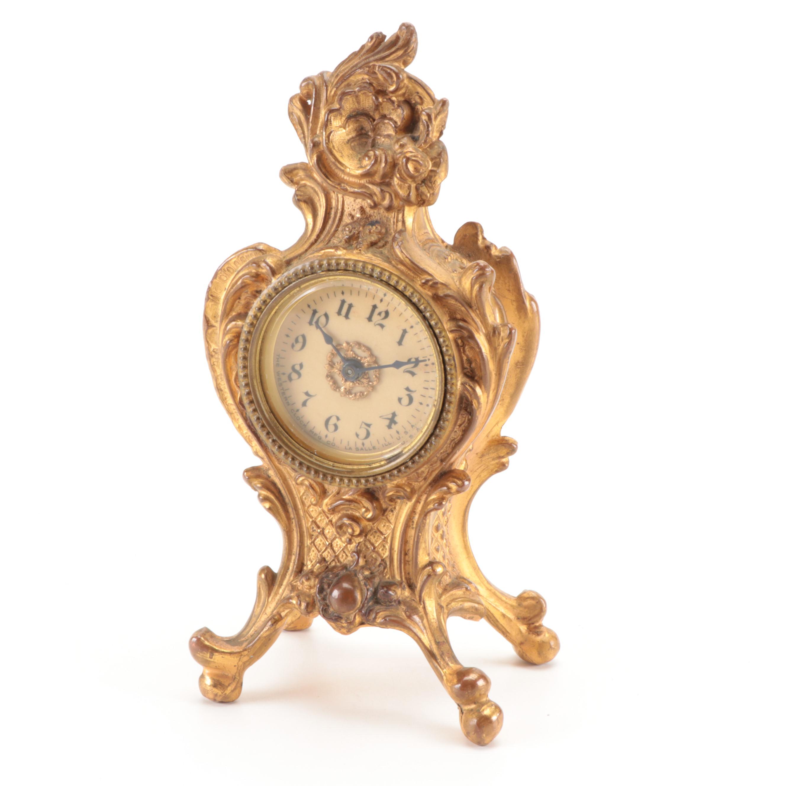 Ansonia Royal Bonn "La Mine" and Western Mfg. Co. Clocks EBTH