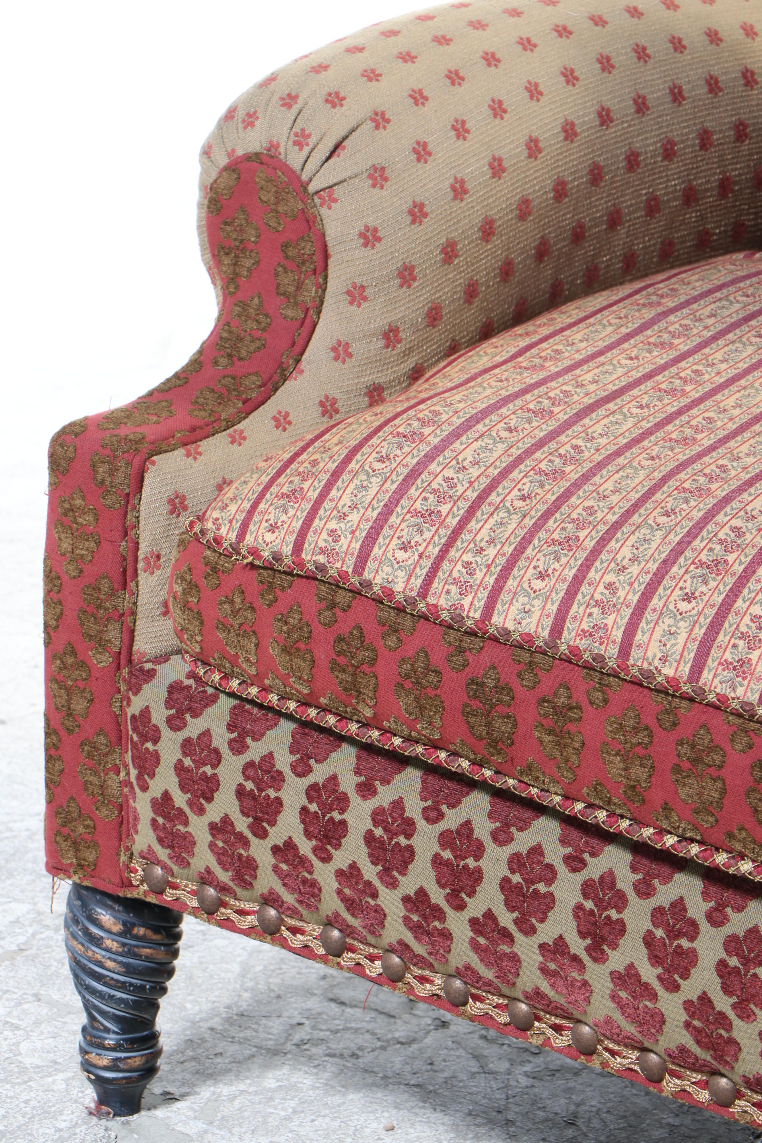 Carol Hicks Bolton & E.J. Victor CustomUpholstered Wingback Loveseat