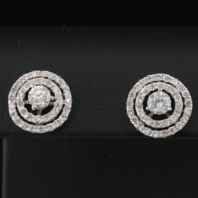 14K 2.16 CTW Diamond Earrings
