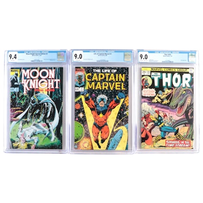 Modern, Bronze Age CGC Graded Marvel Comics Thor, Captain Marvel, More